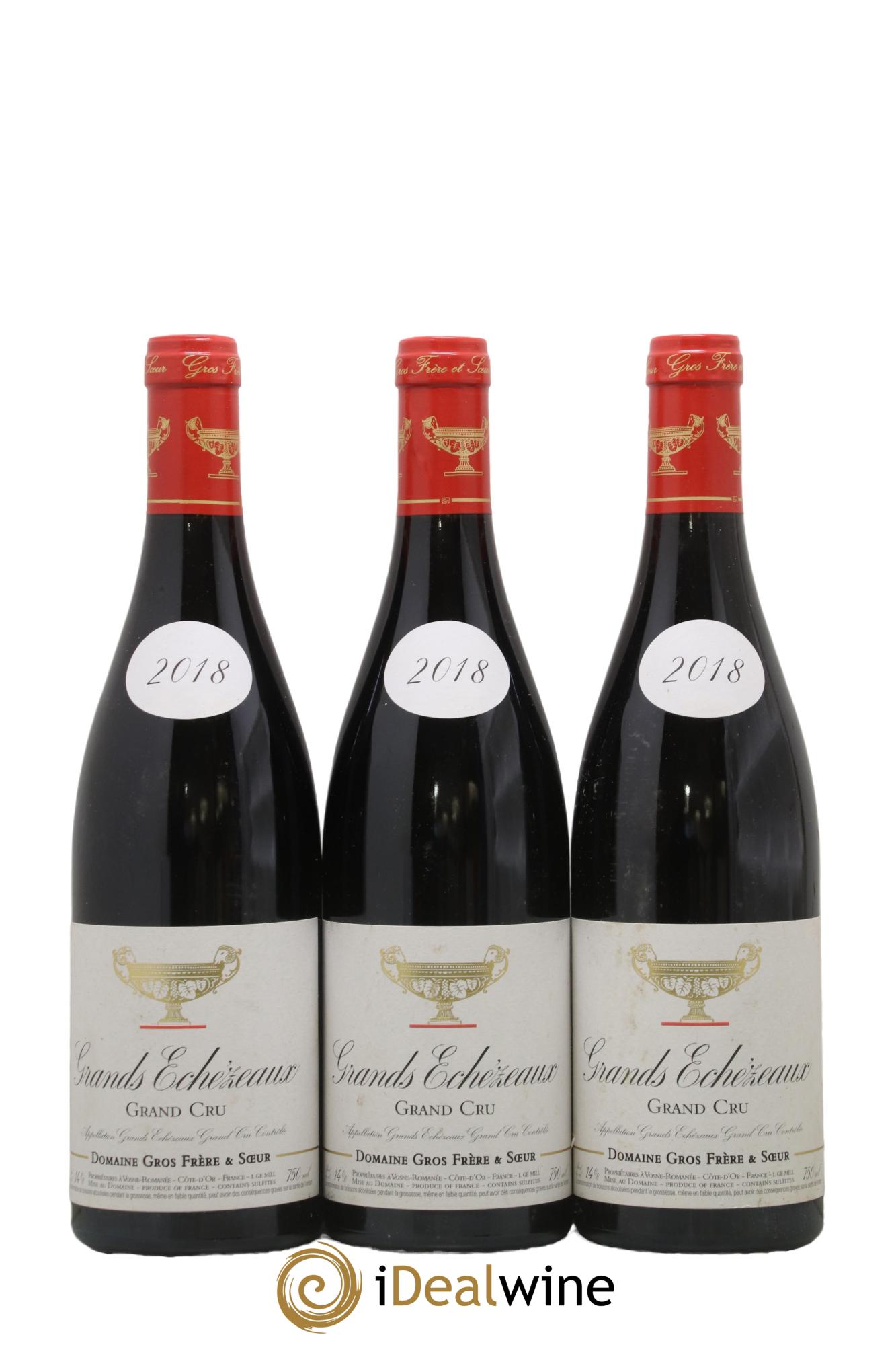 Grands-Echezeaux Grand Cru Gros Frère & Soeur 2018 - Lot de 3 bouteilles - 0