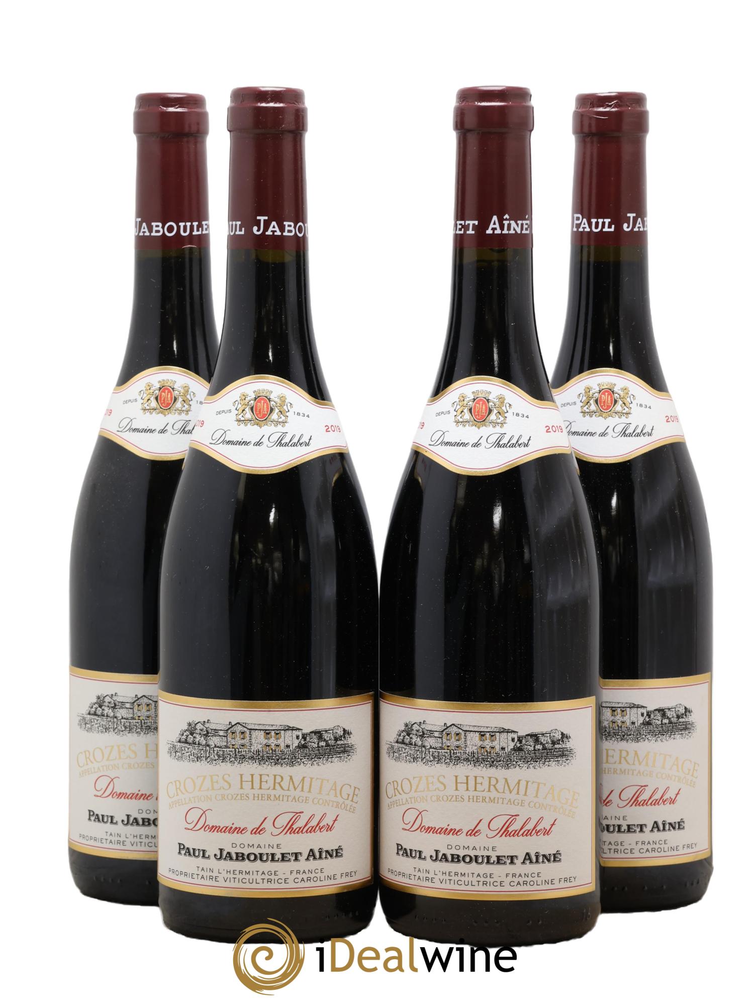 Crozes-Hermitage Domaine de Thalabert Paul Jaboulet Ainé 2019 - Lot of 4 bottles - 0