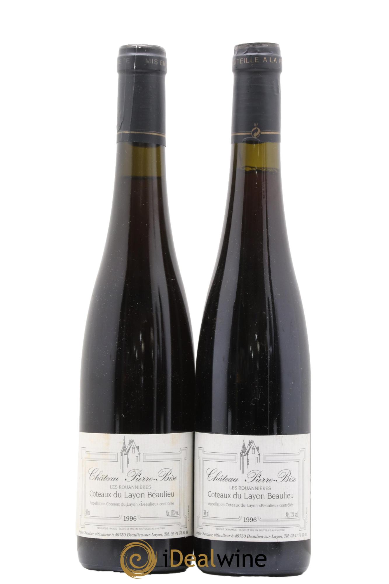 Coteaux du Layon Beaulieu Les Rouannières Château Pierre-Bise 1996 - Posten von 2 Format 50cls - 0