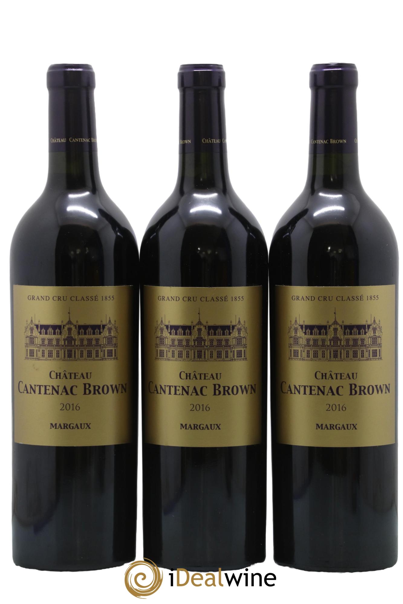 Château Cantenac Brown 3ème Grand Cru Classé 2016 - Posten von 3 Flaschen - 0