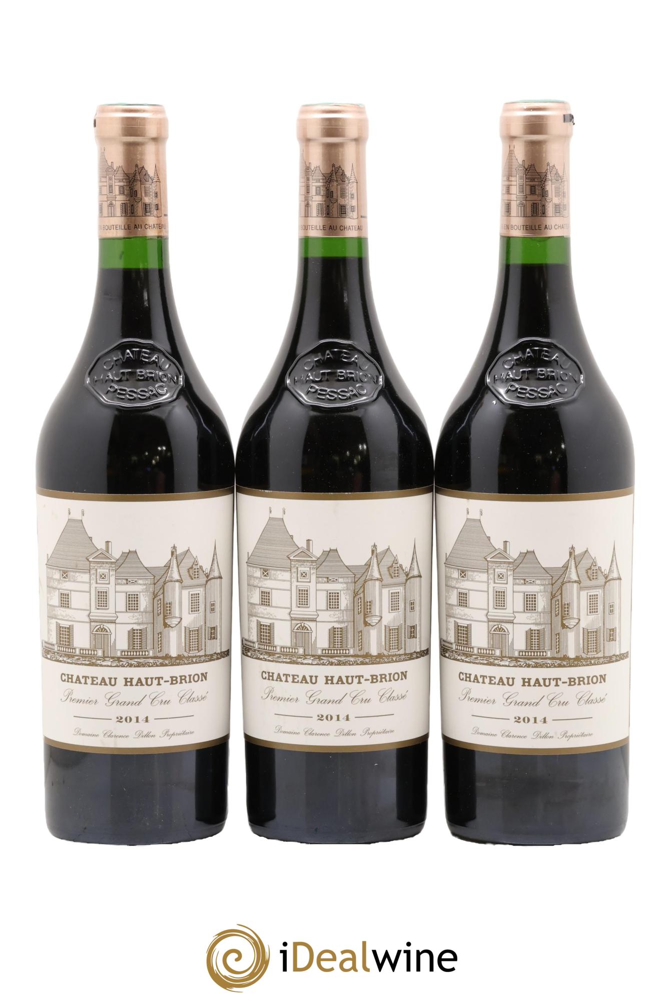 Château Haut Brion 1er Grand Cru Classé 2014 - Lot de 3 bouteilles - 0