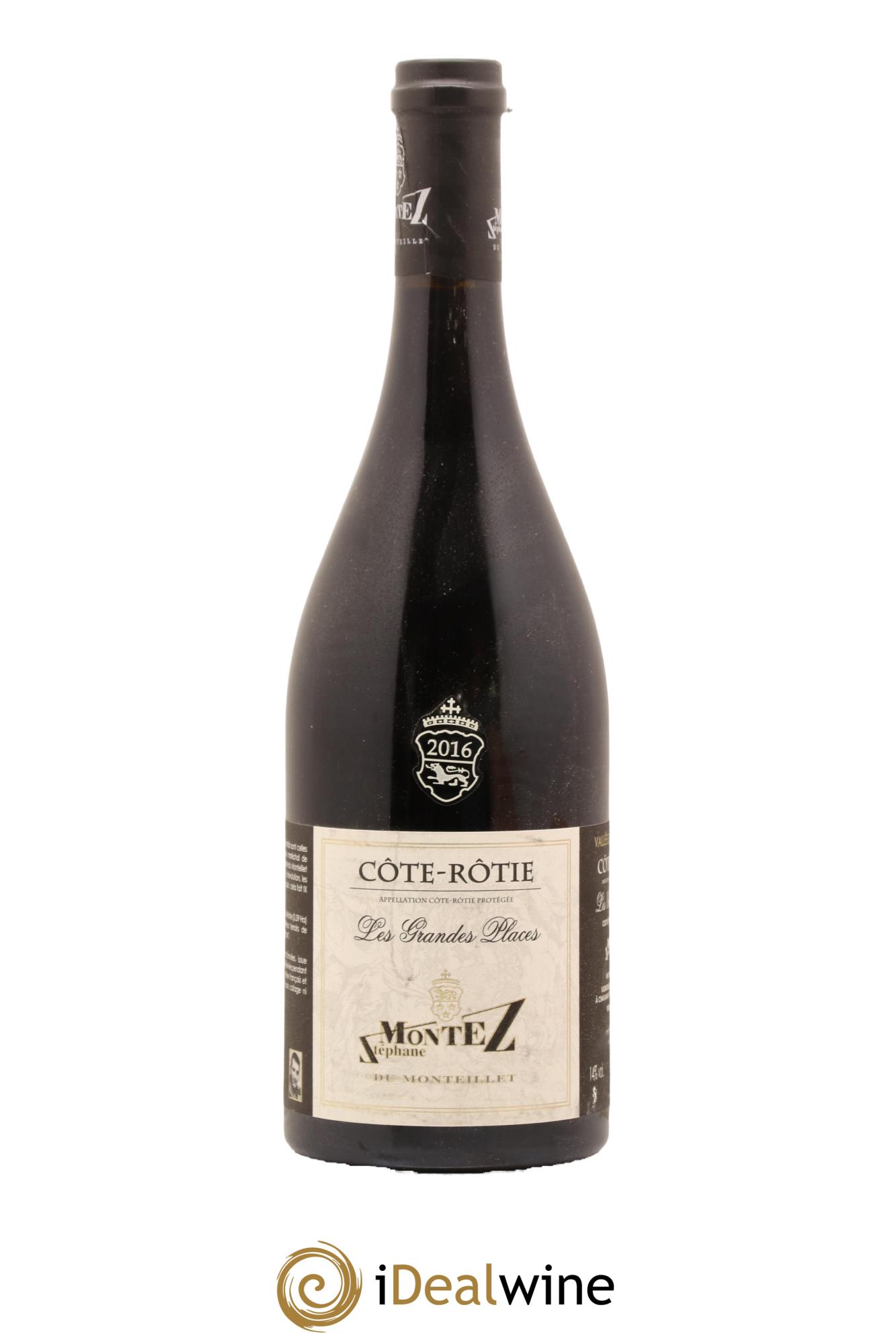 Côte-Rôtie Les Grandes Places Monteillet (Domaine du) - Stéphane Montez 2016 - Lot of 1 bottle - 0