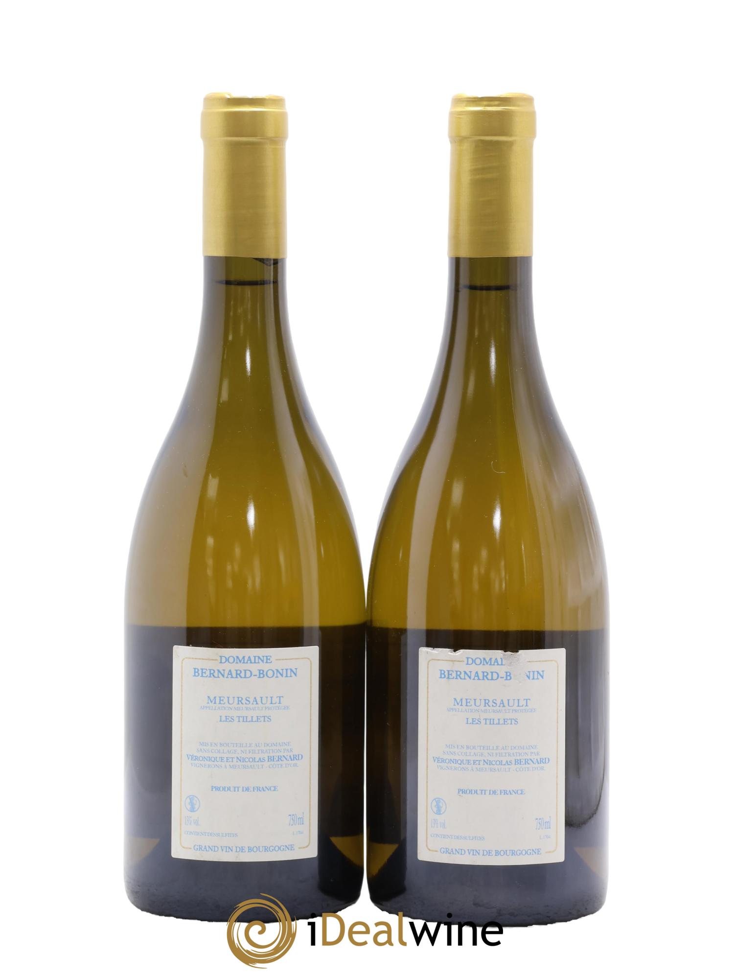 Meursault Les Tillets Bernard Bonin 2017 - Lotto di 2 bottiglie - 1