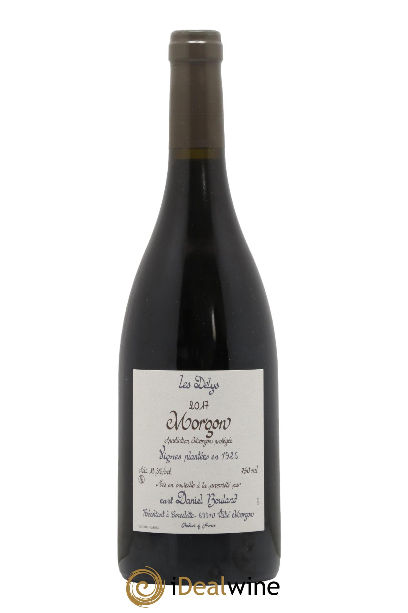Morgon Les Delys Vielles Vignes de 1926 Daniel Bouland (Domaine) 2017 - Lot de 1 bouteille - 0