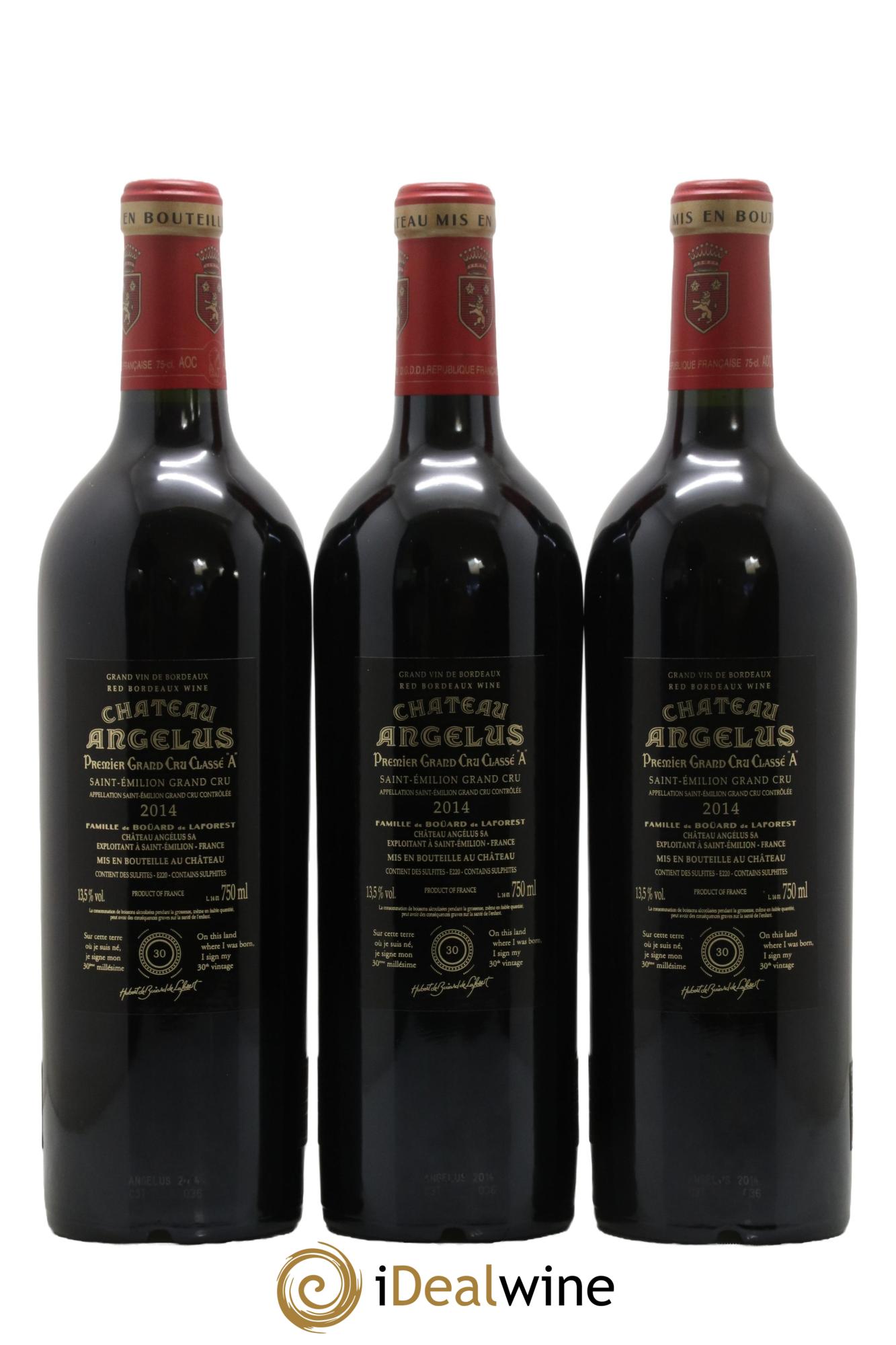 Château Angélus 1er Grand Cru Classé A 2014 - Lot de 12 bouteilles - 3