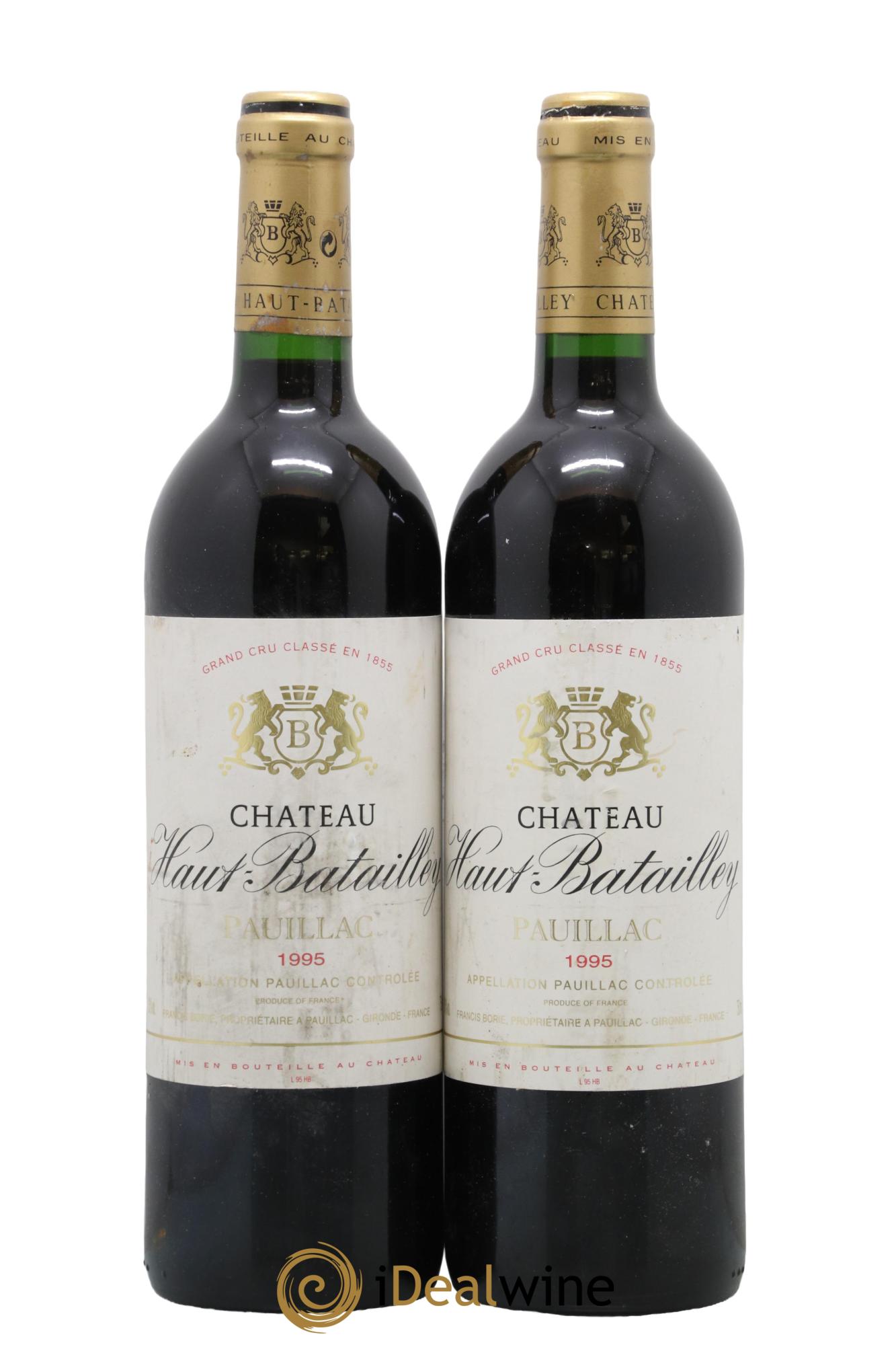 Château Haut Batailley 5ème Grand Cru Classé 1995 - Posten von 2 Flaschen - 0
