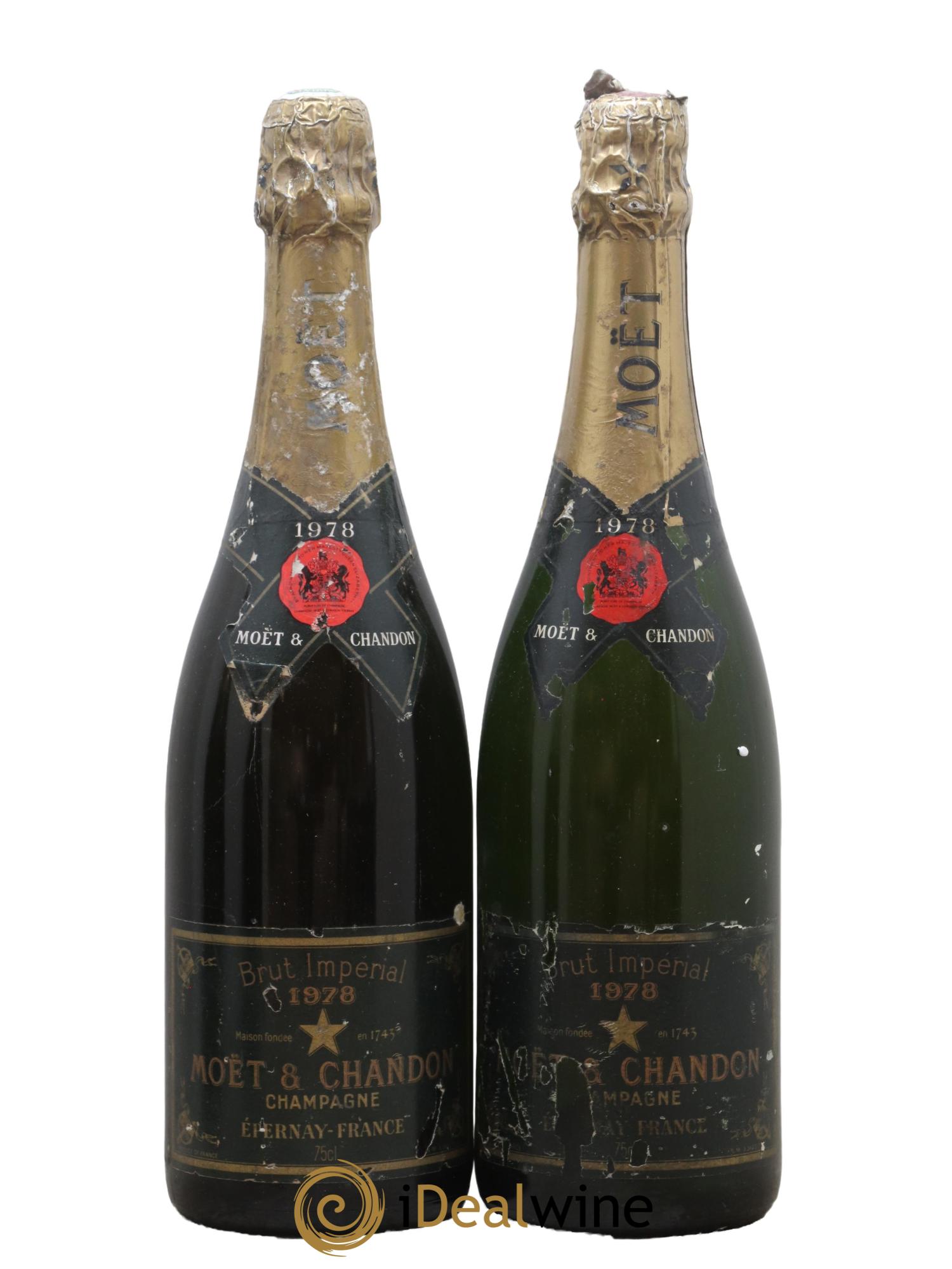 Impérial Brut Moët et Chandon 1978 - Lot de 2 bouteilles - 0