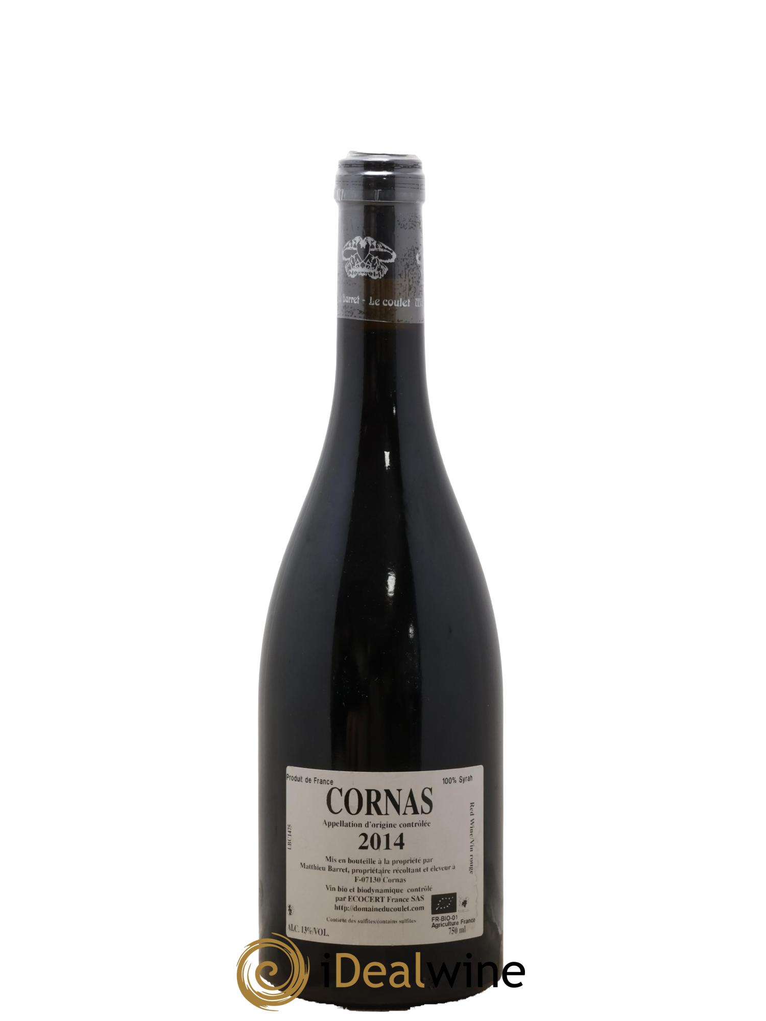 Cornas Brise Cailloux Coulet (Domaine du) - Matthieu Barret 2014 - Lot de 1 bouteille - 1