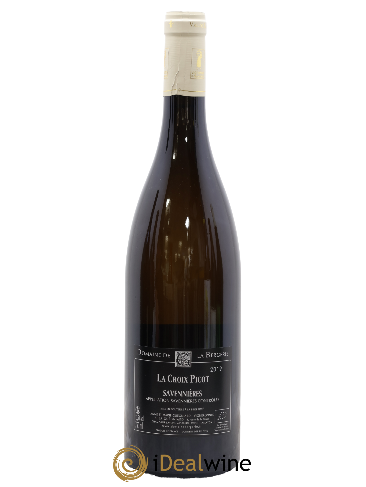 Savennières La Croix Picot Domaine De La Bergerie 2019 - Lot de 1 bouteille - 1