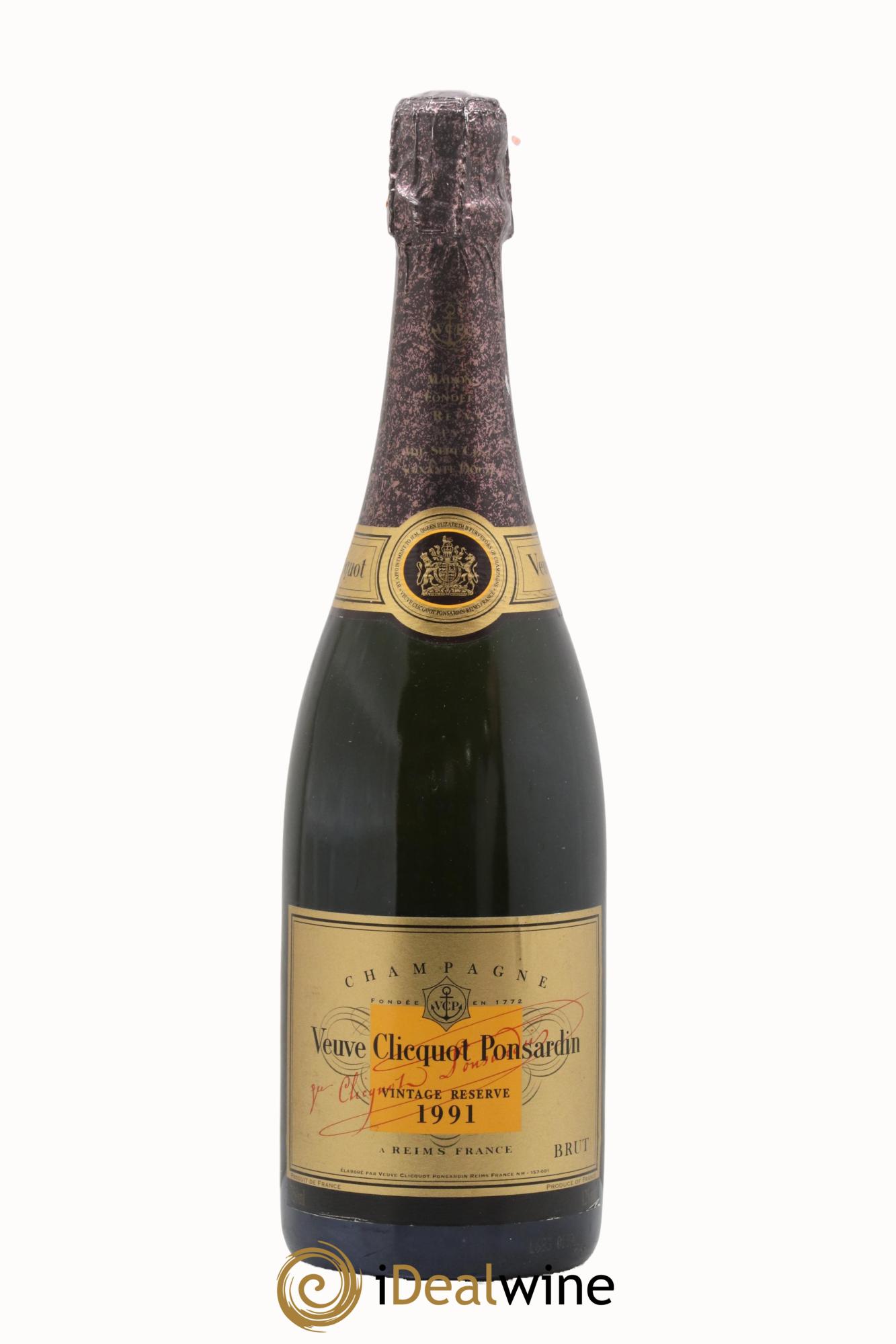Brut Millésimé Veuve Clicquot 1991 - Lotto di 1 bottiglia - 0