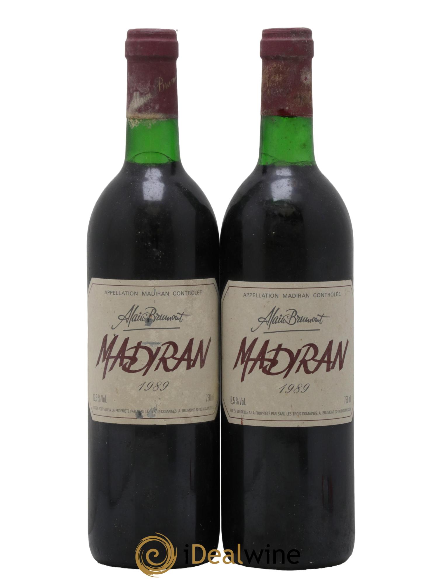 Madiran Château Bouscassé Alain Brumont 1989 - Lot of 2 bottles - 0
