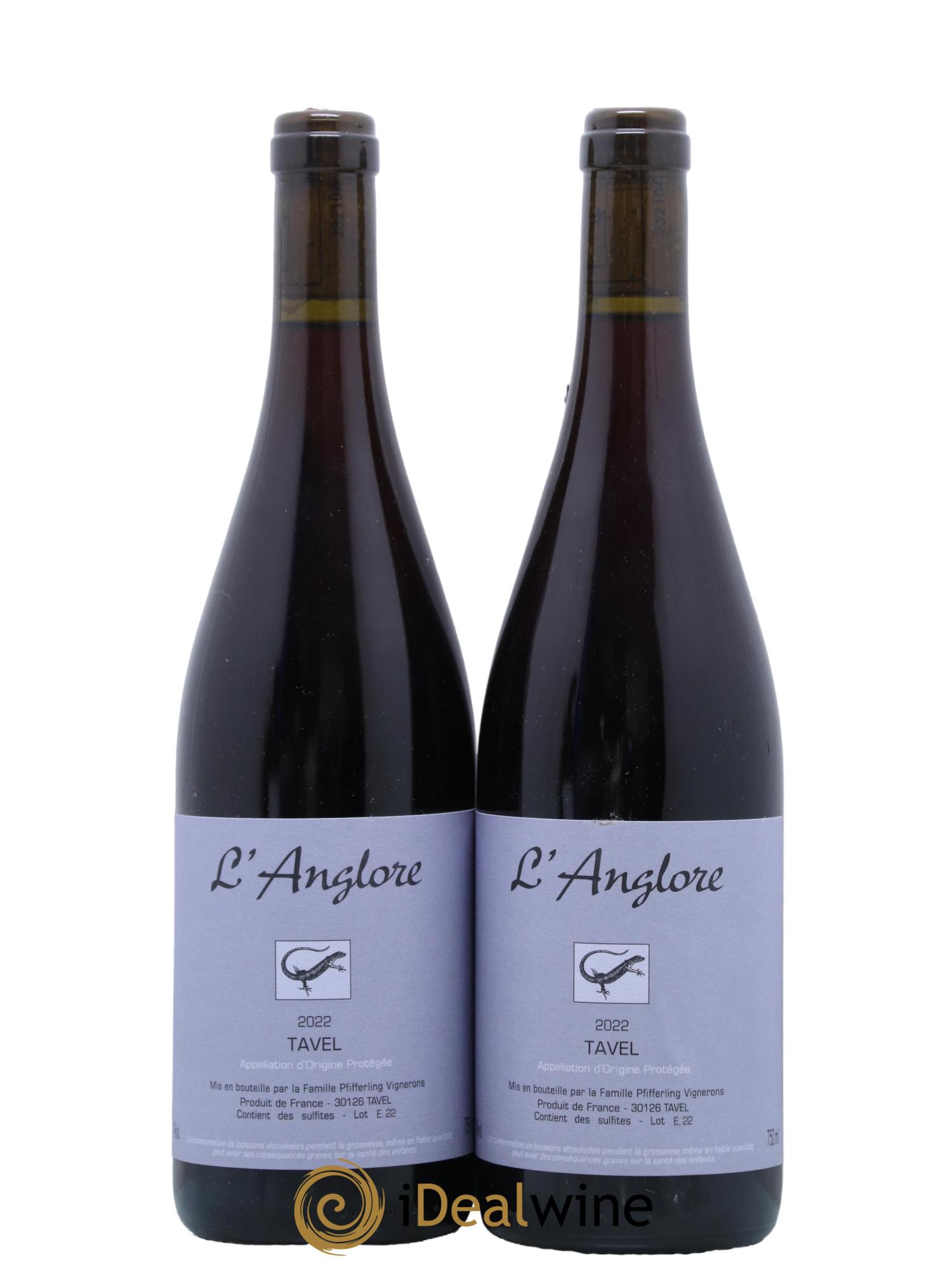 Tavel L'Anglore 2022 - Posten von 2 Flaschen - 0