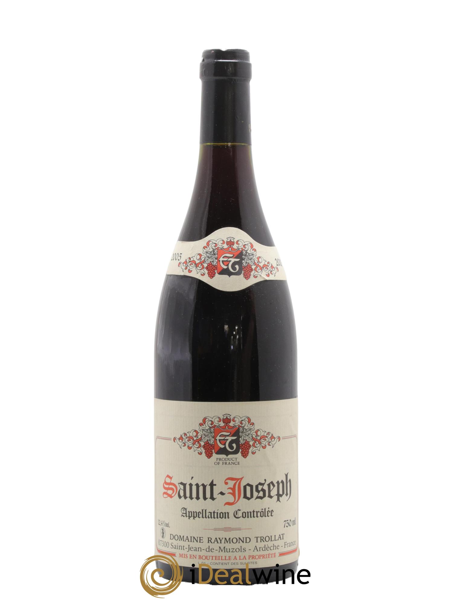 Saint-Joseph Raymond Trollat 2005 - Lot de 1 bouteille - 0
