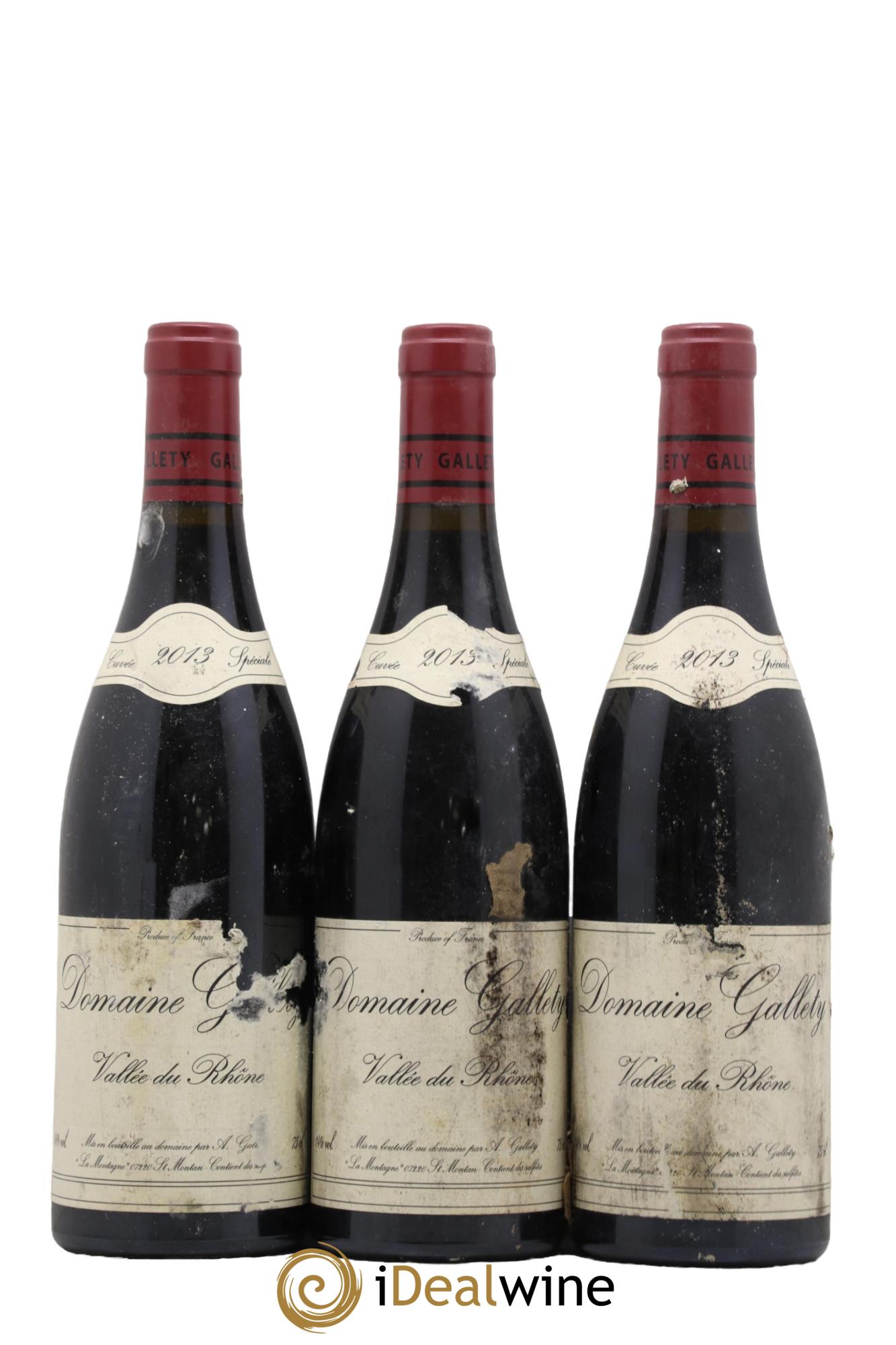Côtes du Vivarais Cuvee Speciale Domaine Gallety 2013 - Lot de 3 bouteilles - 0
