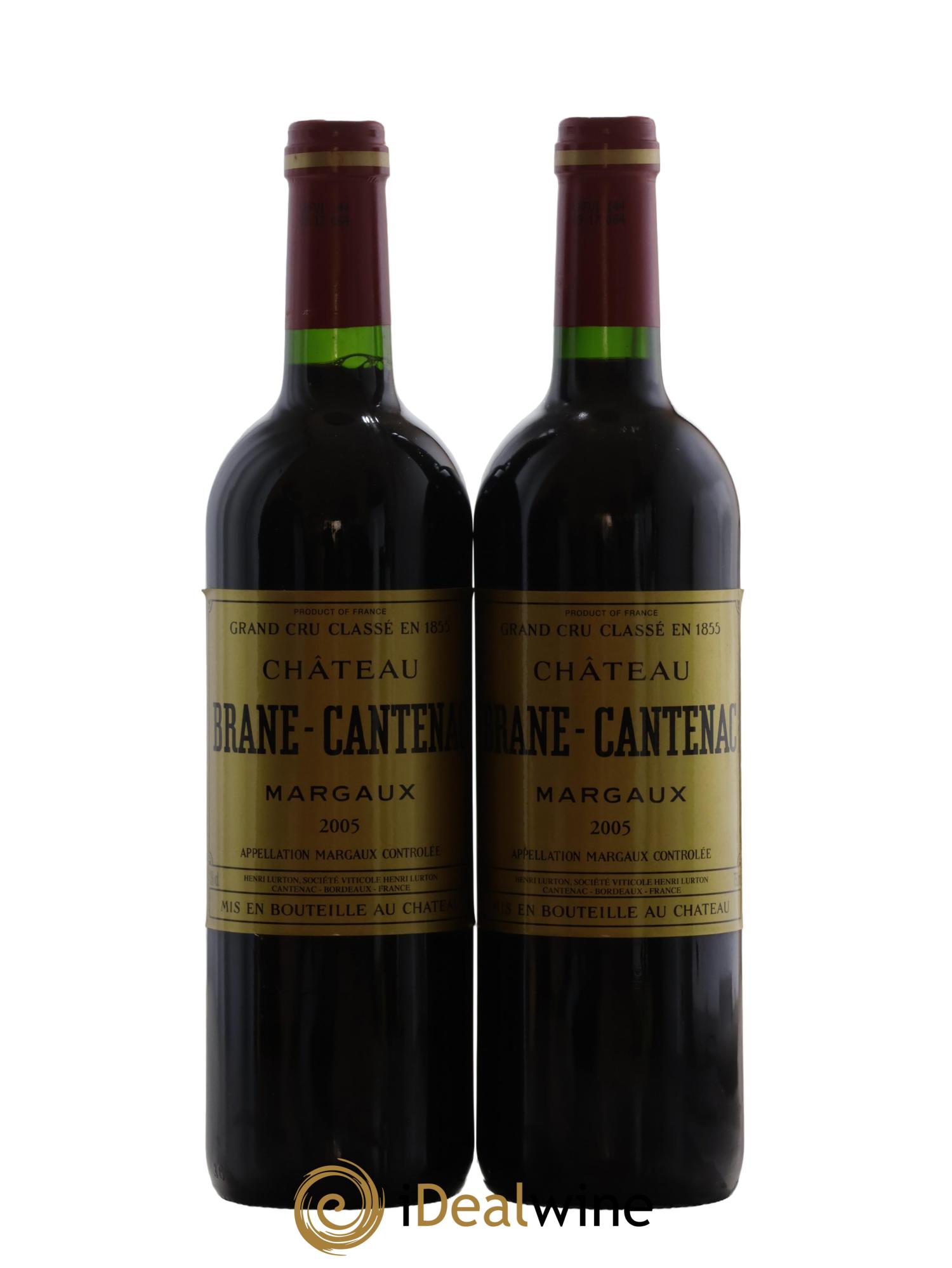Château Brane Cantenac 2ème Grand Cru Classé 2005 - Posten von 2 Flaschen - 0