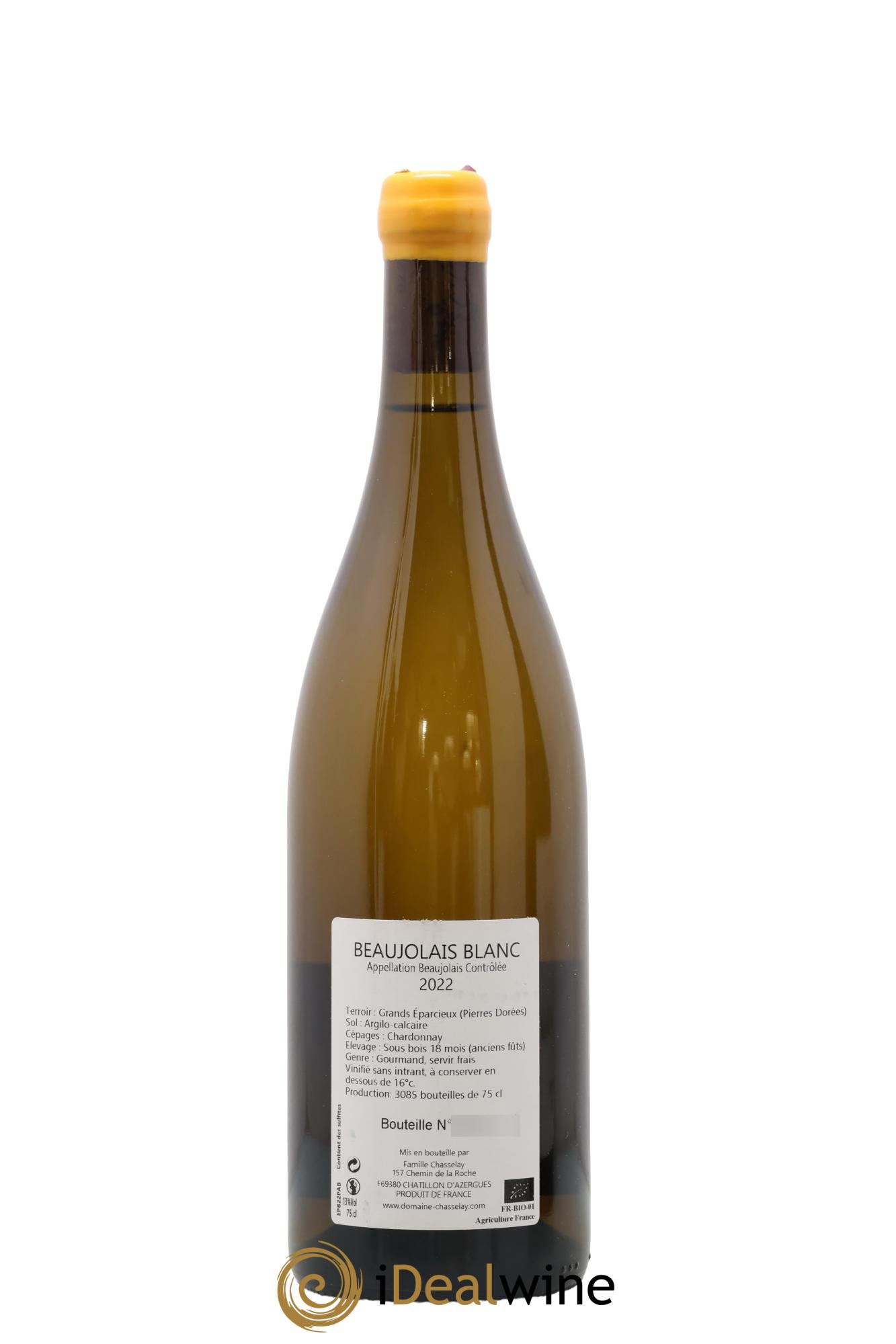 Beaujolais Eparcieux Famille Chasselay 2022 - Lot de 1 bouteille - 1