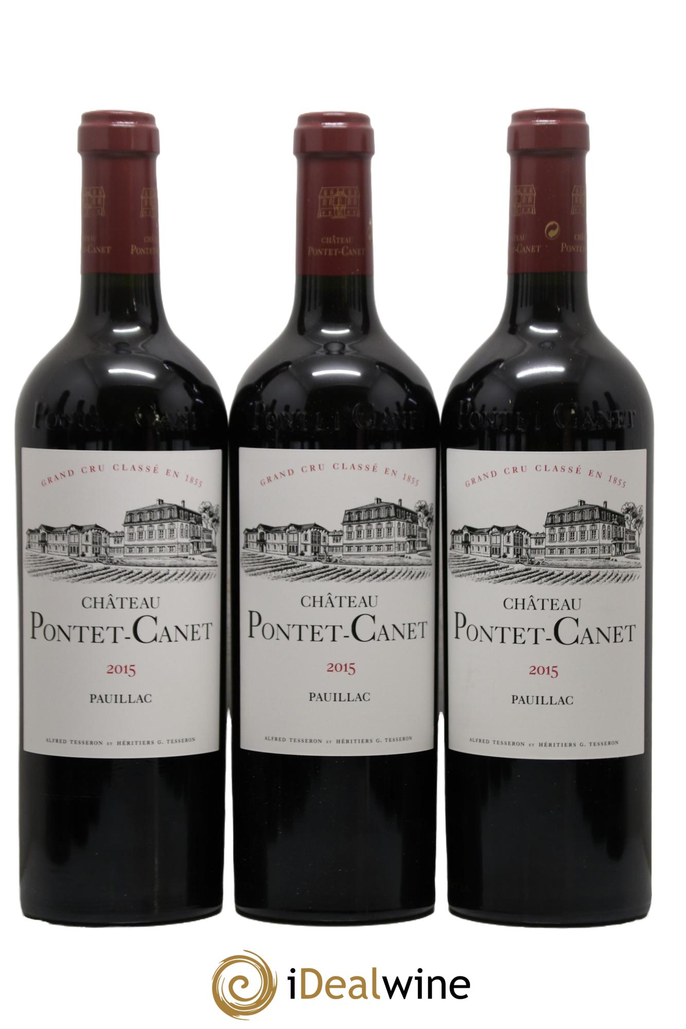Château Pontet Canet 5ème Grand Cru Classé 2015 - Posten von 12 Flaschen - 2