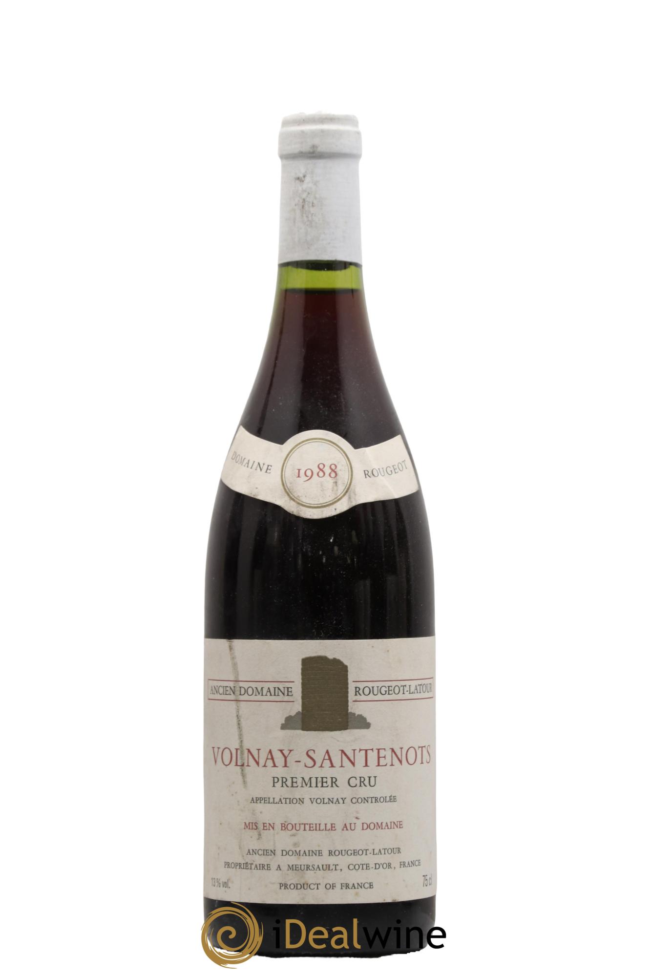 Volnay 1er Cru Santenots Rougeots Latour 1988 - Lot de 1 bouteille - 0