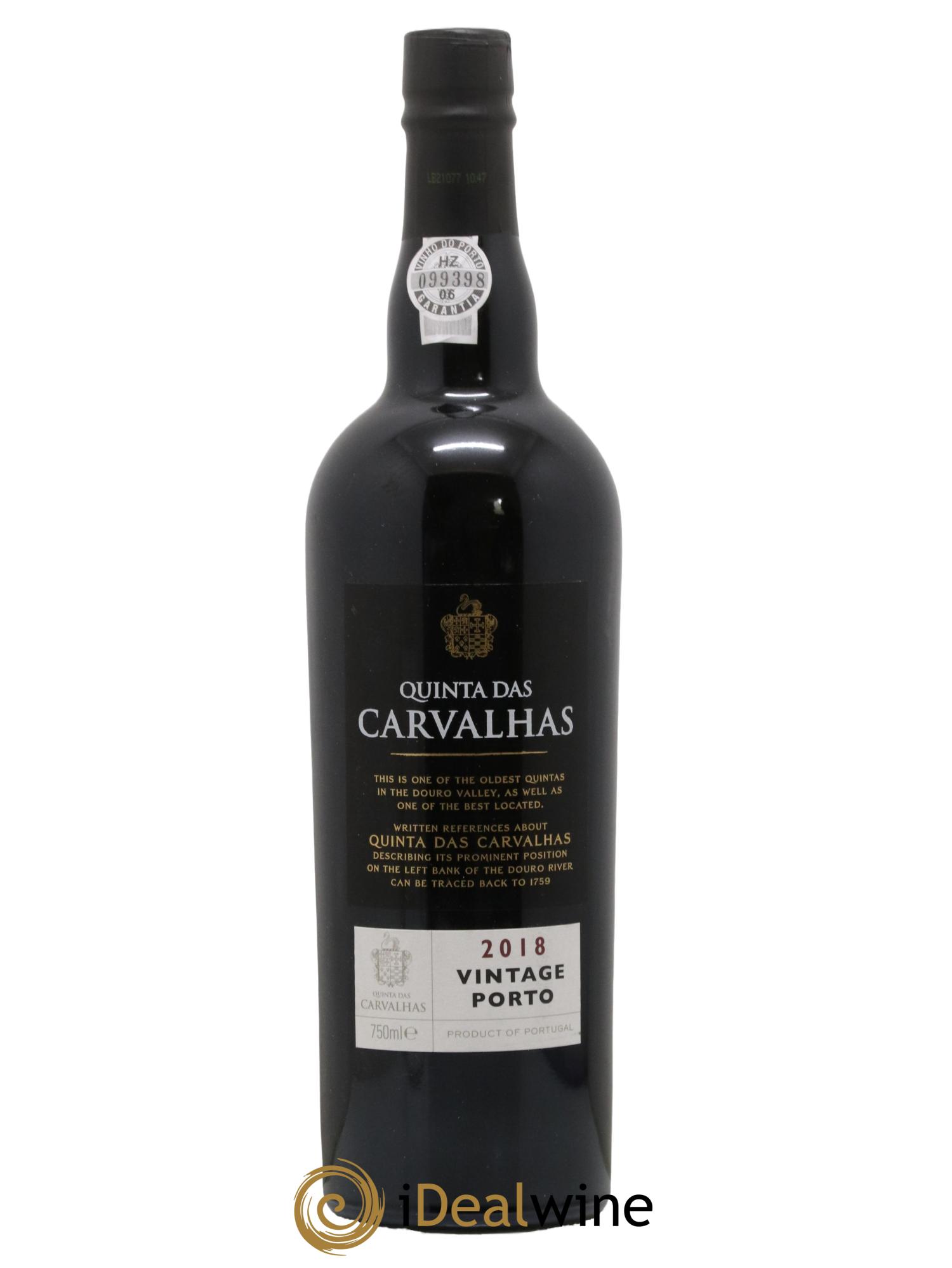 Porto Vintage Quinta das Carvalhas 2018 - Lot de 1 bouteille - 0