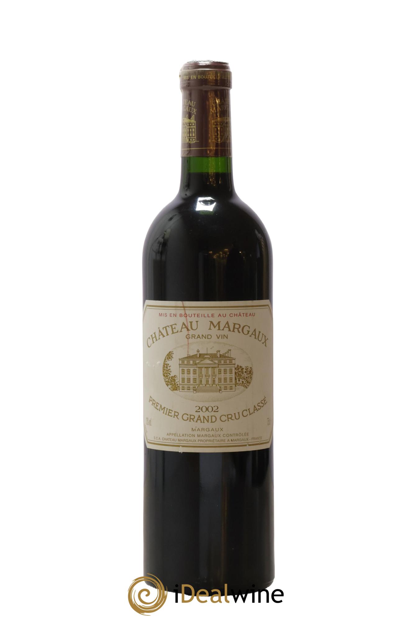 Château Margaux 1er Grand Cru Classé 2002 - Lot de 1 bouteille - 0