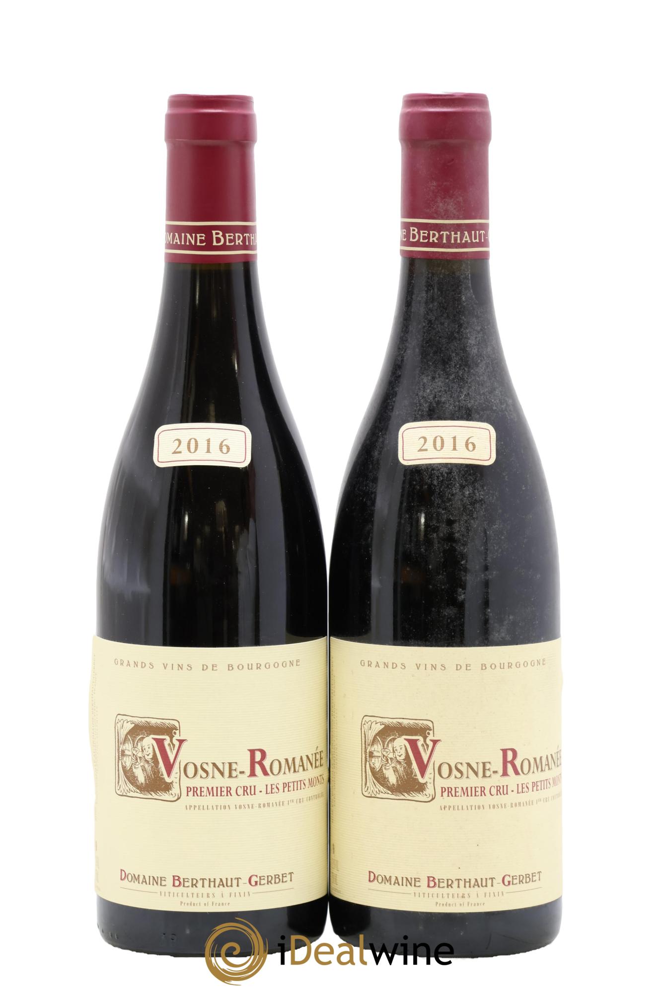 Vosne-Romanée 1er Cru Les Petits Monts Berthaut Gerbet (Domaine) 2016 - Posten von 2 Flaschen - 0
