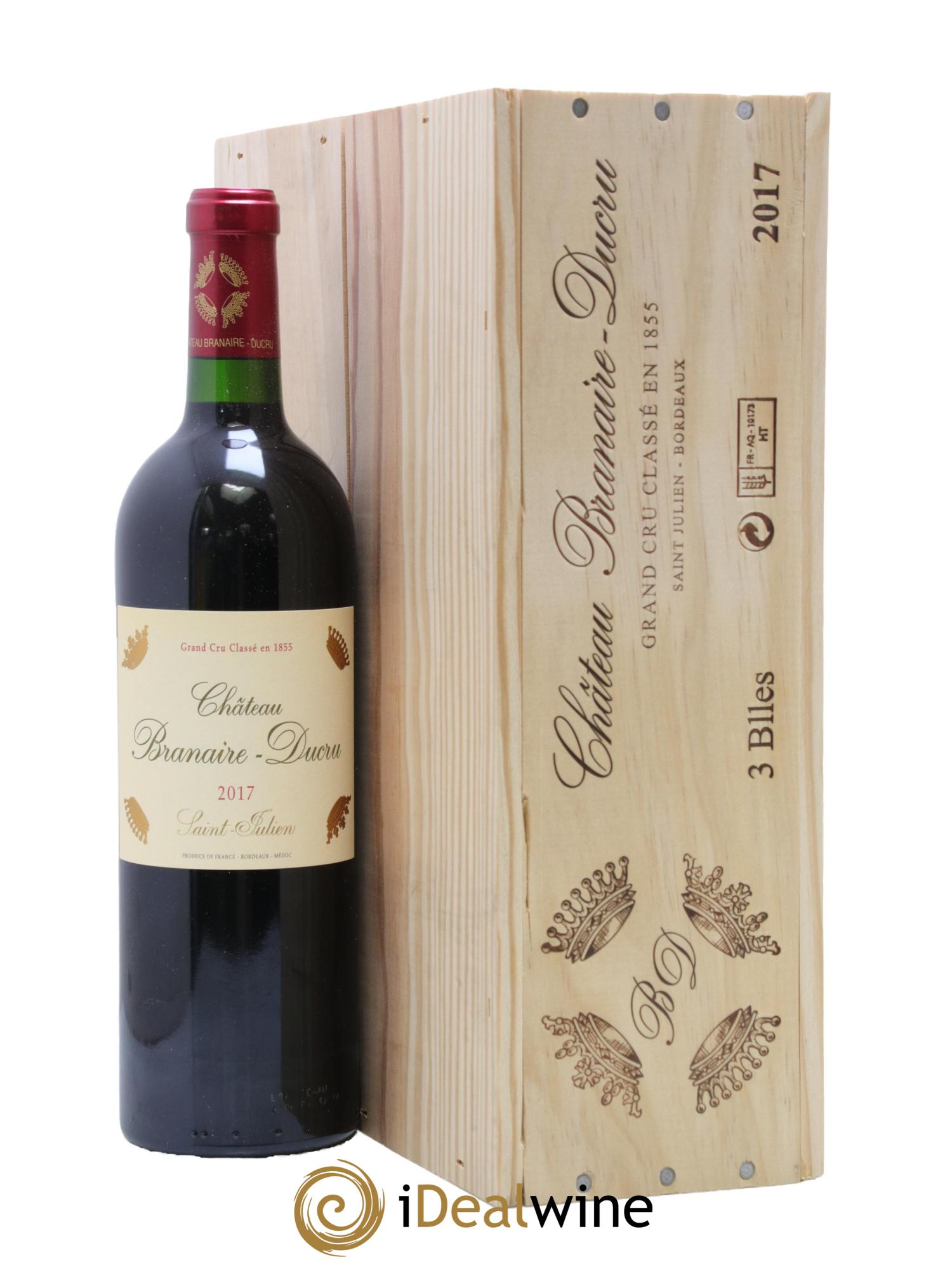 Château Branaire Ducru 4ème Grand Cru Classé 2017 - Posten von 3 Flaschen - 1