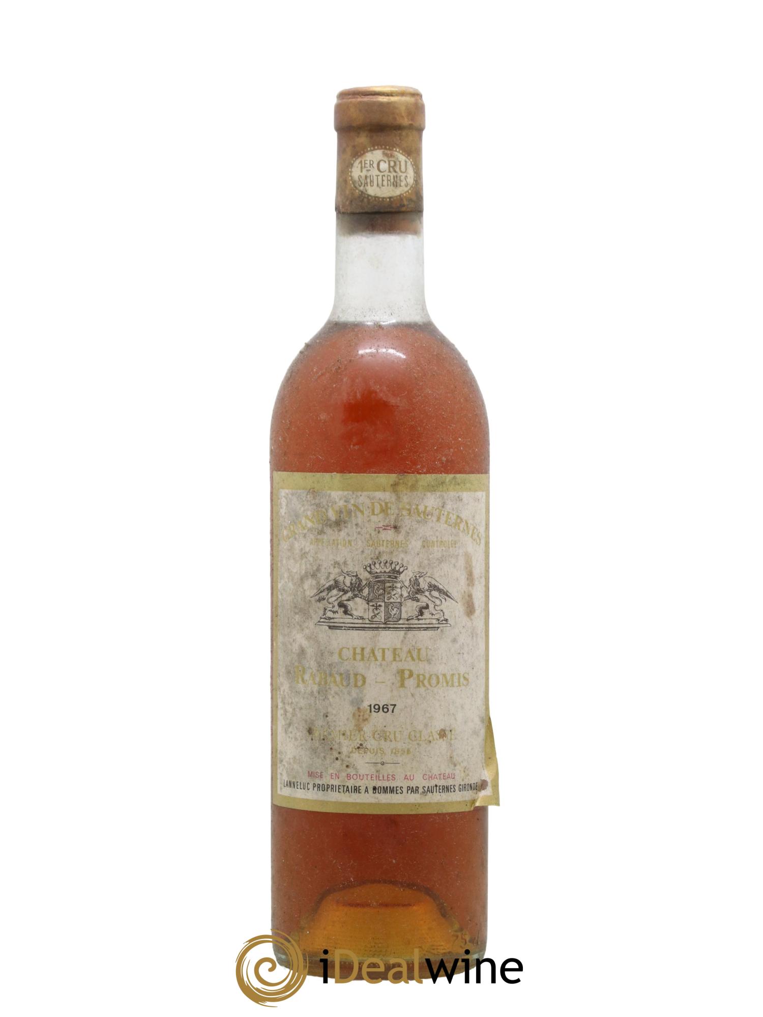 Château Rabaud Promis 1er Grand Cru Classé 1967 - Posten von 1 Flasche - 0