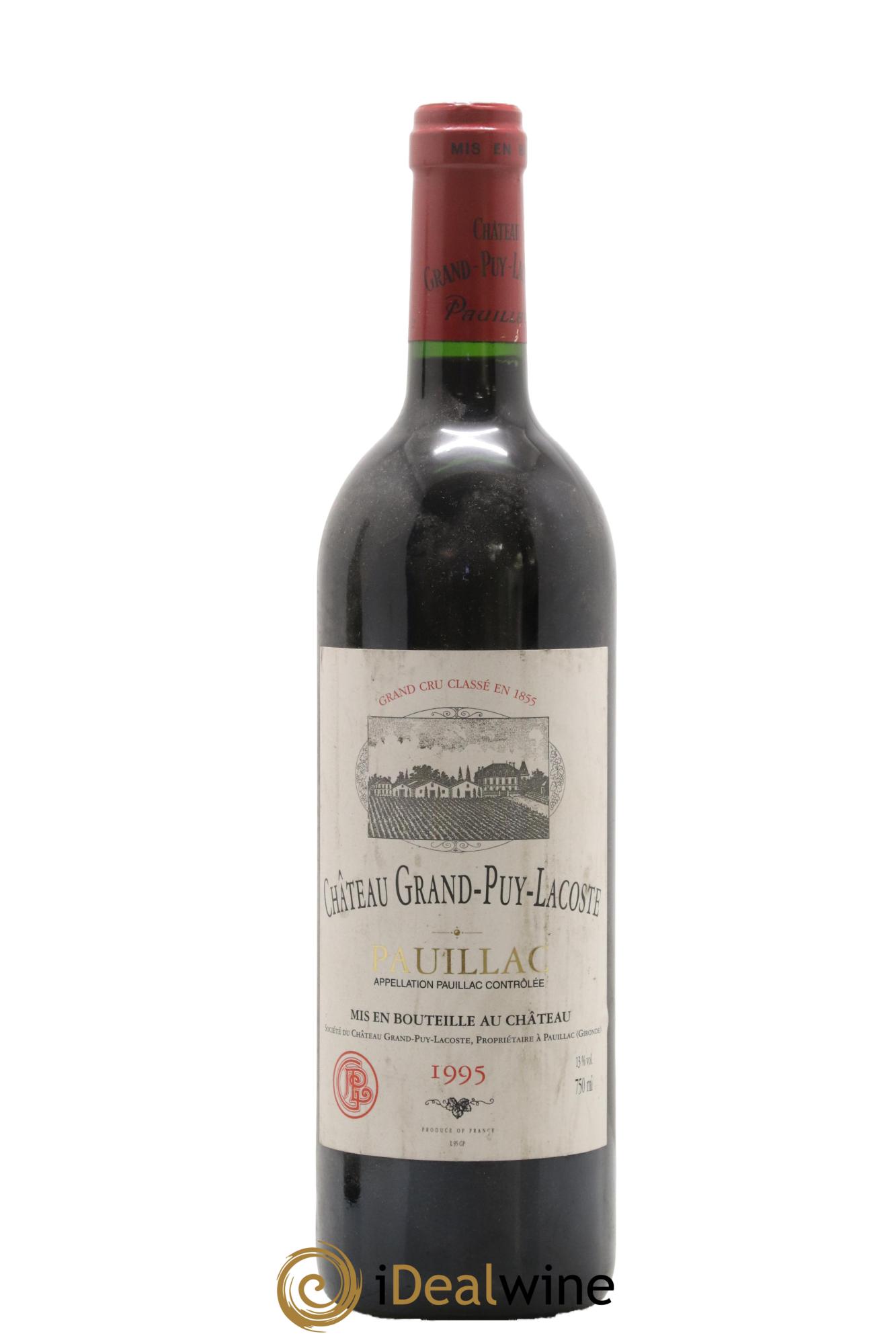 Château Grand Puy Lacoste 5ème Grand Cru Classé 1995 - Lot of 1 bottle - 0