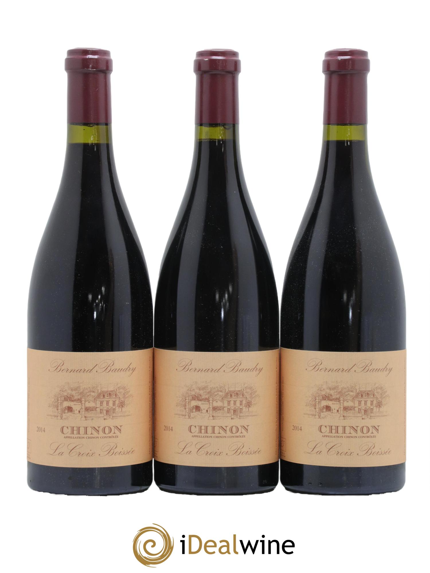 Chinon La Croix Boissée Bernard Baudry 2014 - Lot de 3 bouteilles - 0