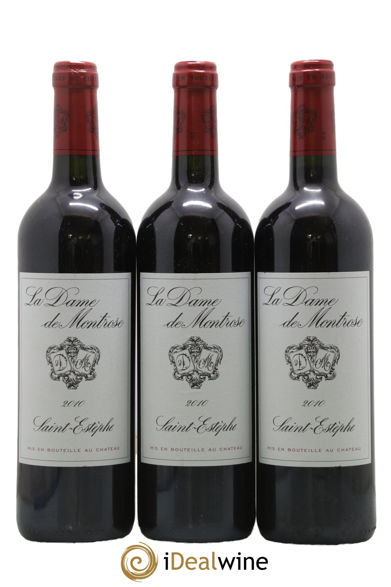 La Dame de Montrose Second Vin 2010 - Lot of 3 bottles - 0