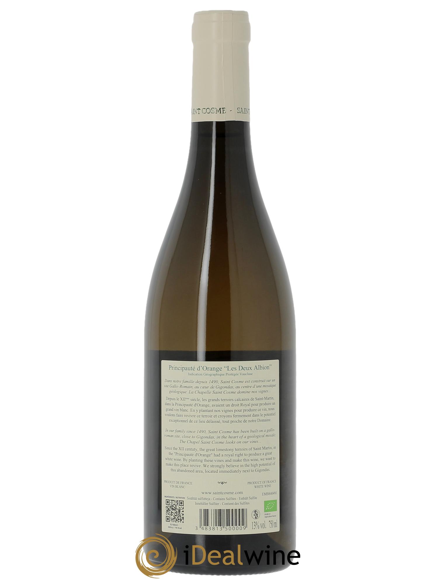 Principauté d'Orange Les Deux Albion Saint Cosme 2025 - Lot of 1 bottle - 1