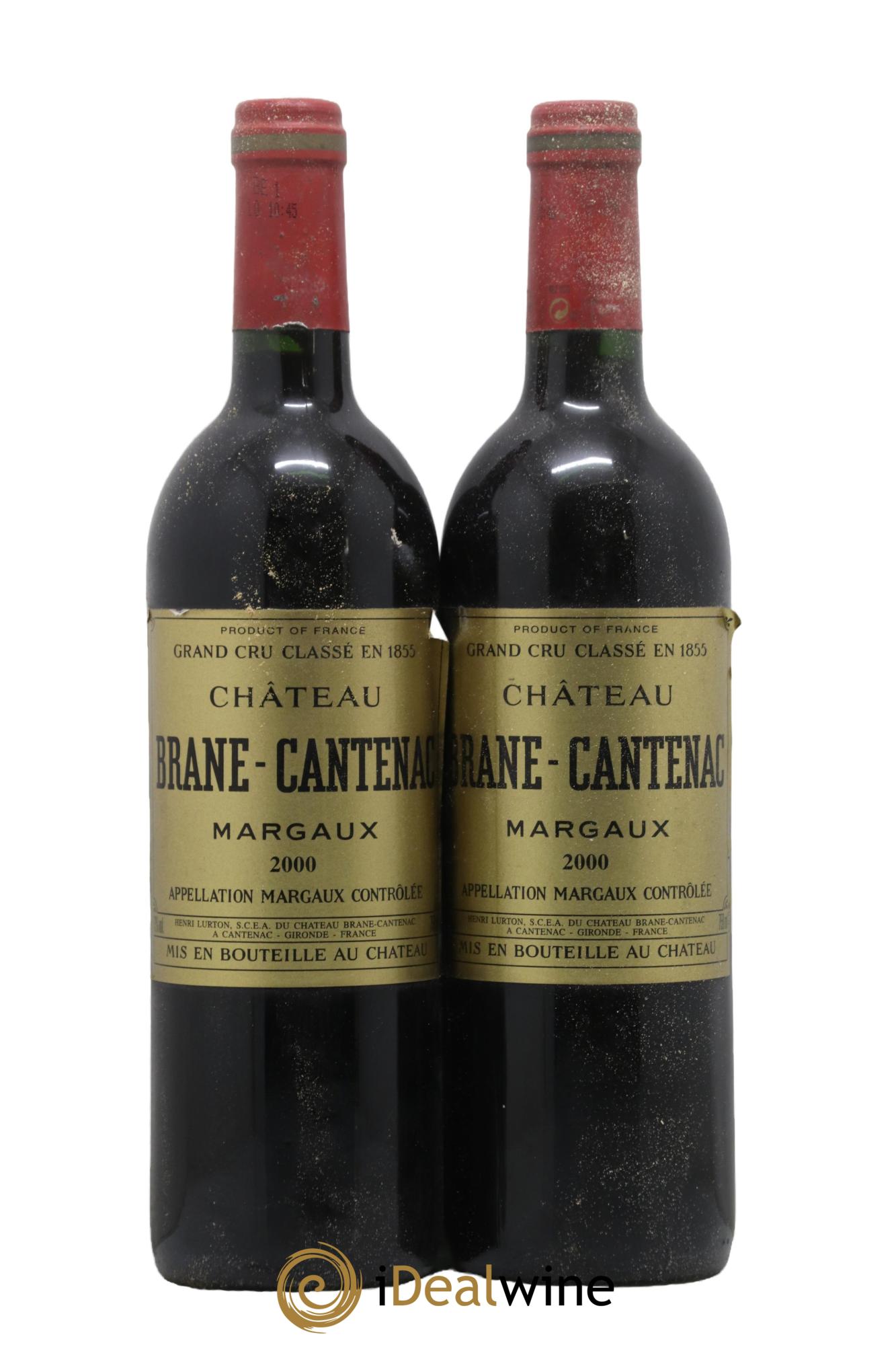 Château Brane Cantenac 2ème Grand Cru Classé 2000 - Lot de 2 bouteilles - 0