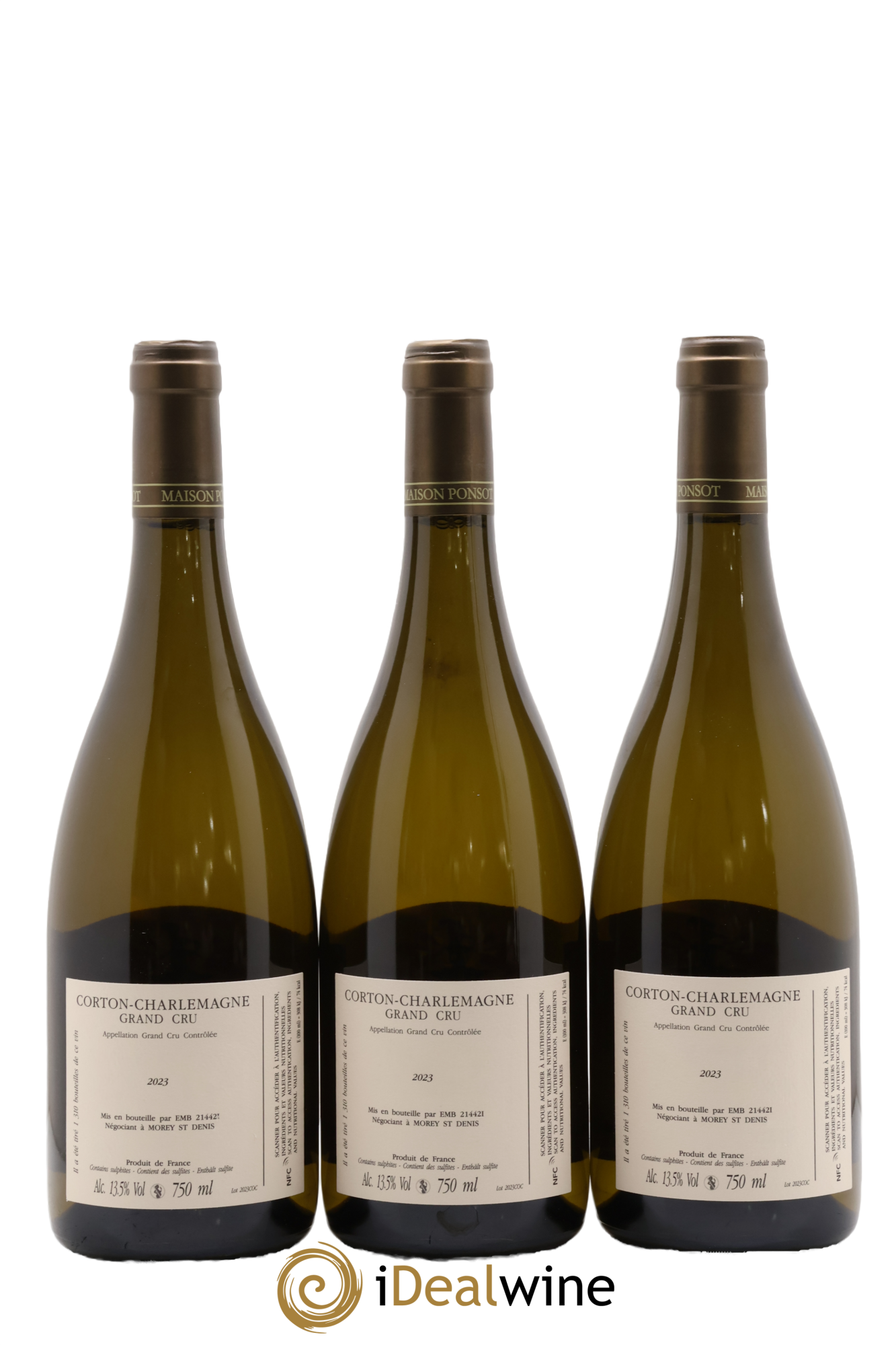 Corton-Charlemagne Grand Cru Ponsot (Domaine) 2023 - Lot de 6 bouteilles - 2