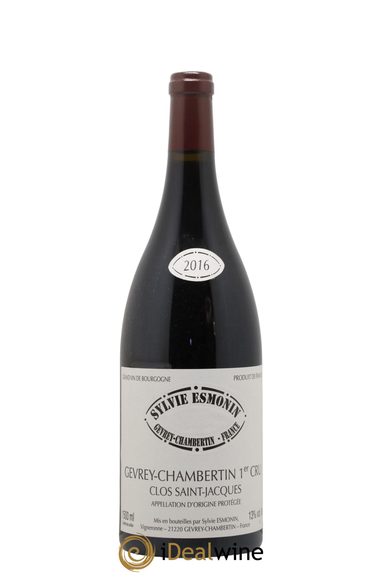 Gevrey-Chambertin 1er Cru Clos Saint Jacques Sylvie Esmonin 2016 - Lot de 1 magnum - 0