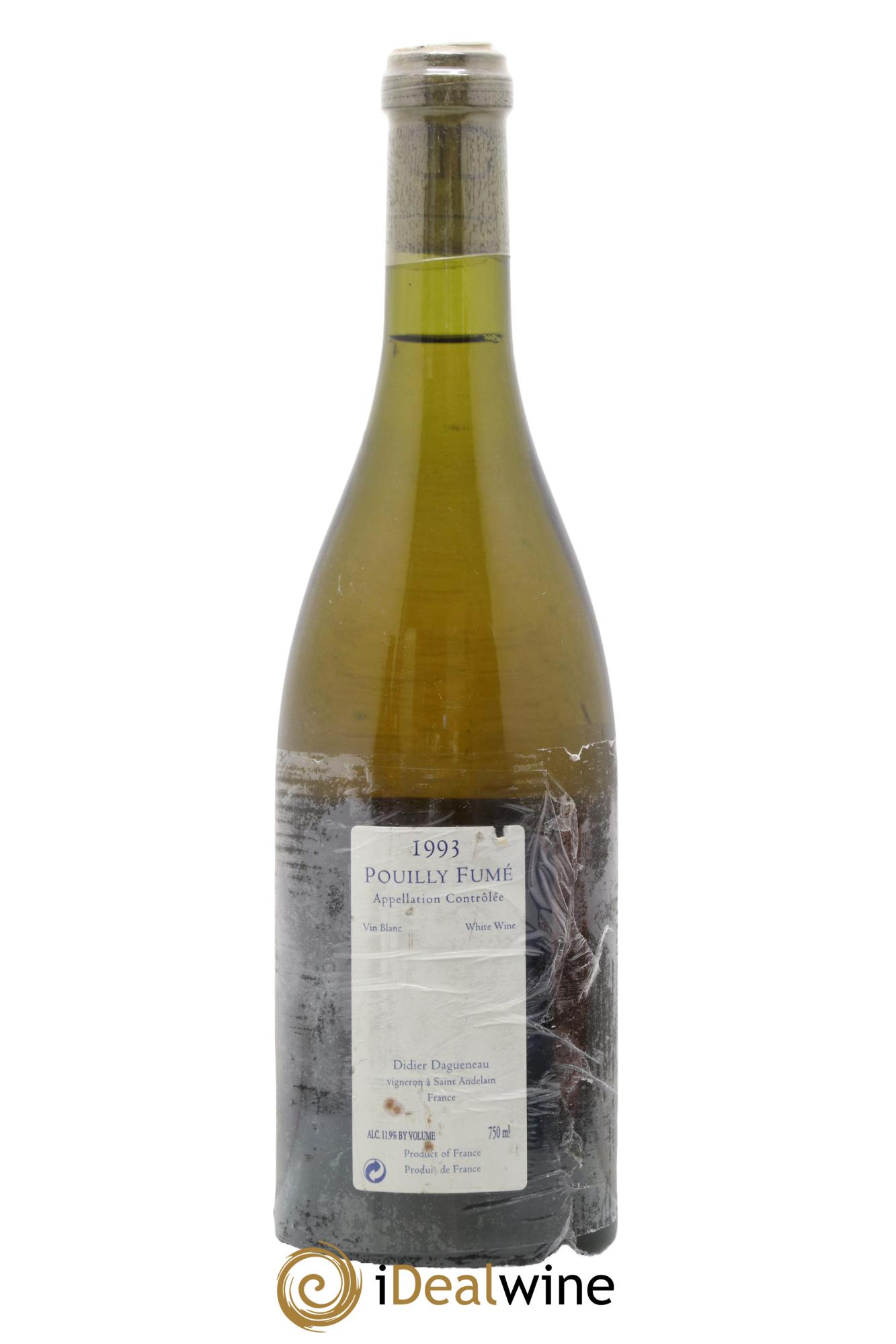 Vin de France (anciennement Pouilly-Fumé) Silex Dagueneau (Domaine Didier - Louis-Benjamin) 1993 - Lot de 1 bouteille - 1