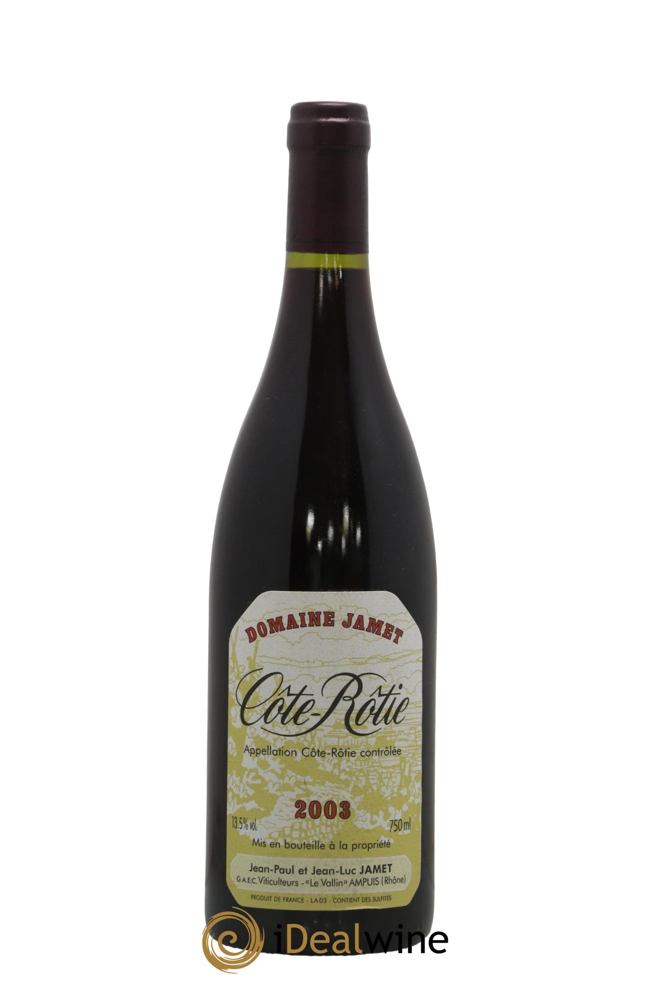Côte-Rôtie Jamet (Domaine) 2003 - Lot of 1 bottle - 0