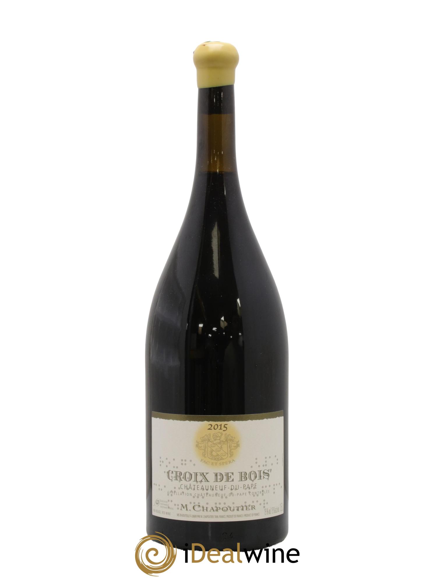 Châteauneuf-du-Pape Croix de Bois Chapoutier 2015 - Lot de 1 magnum - 1