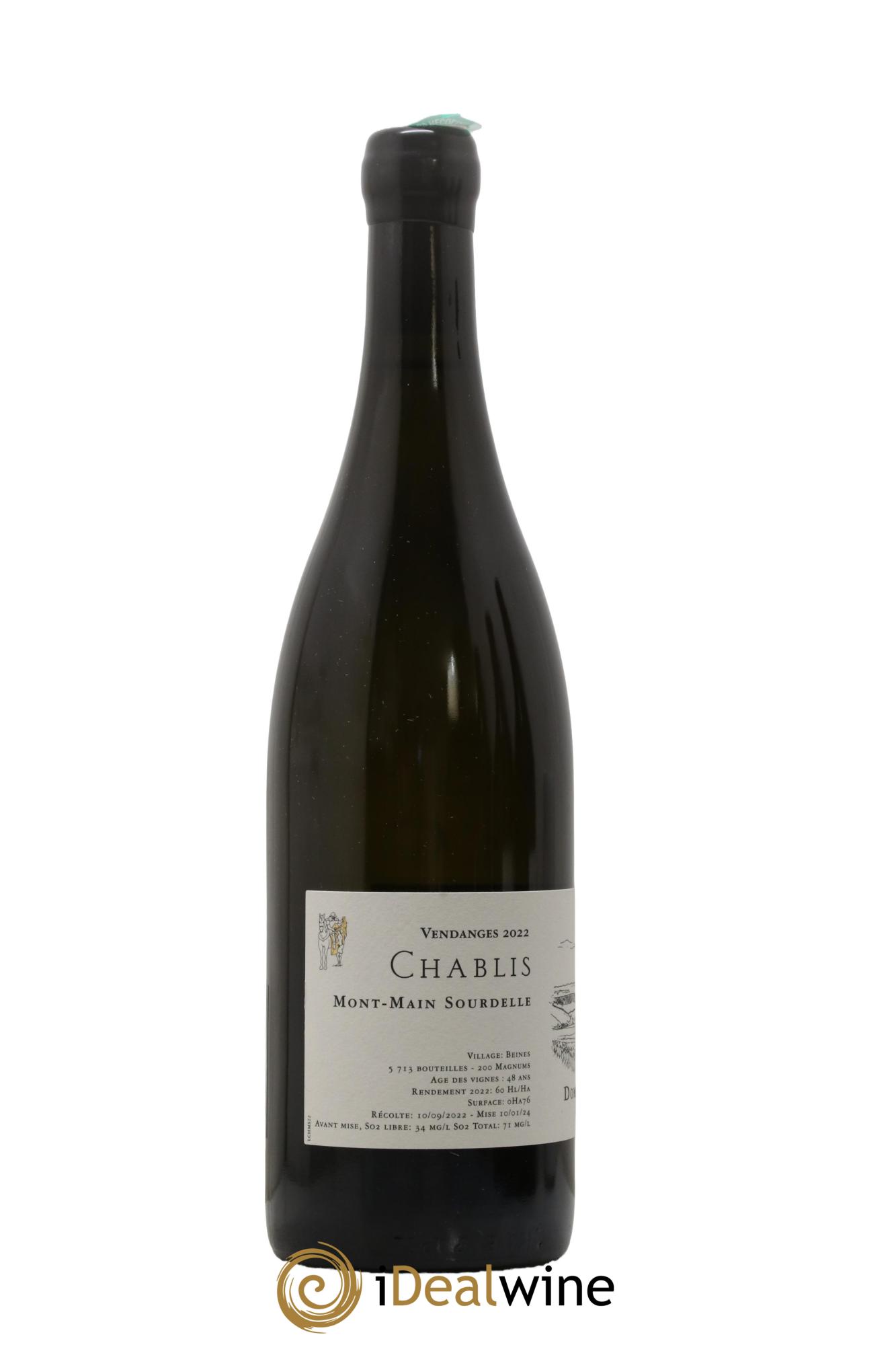 Chablis Jean Dauvissat Pere Et Fils Mont Main Sourdelle 2022 - Lot de 1 bouteille - 1