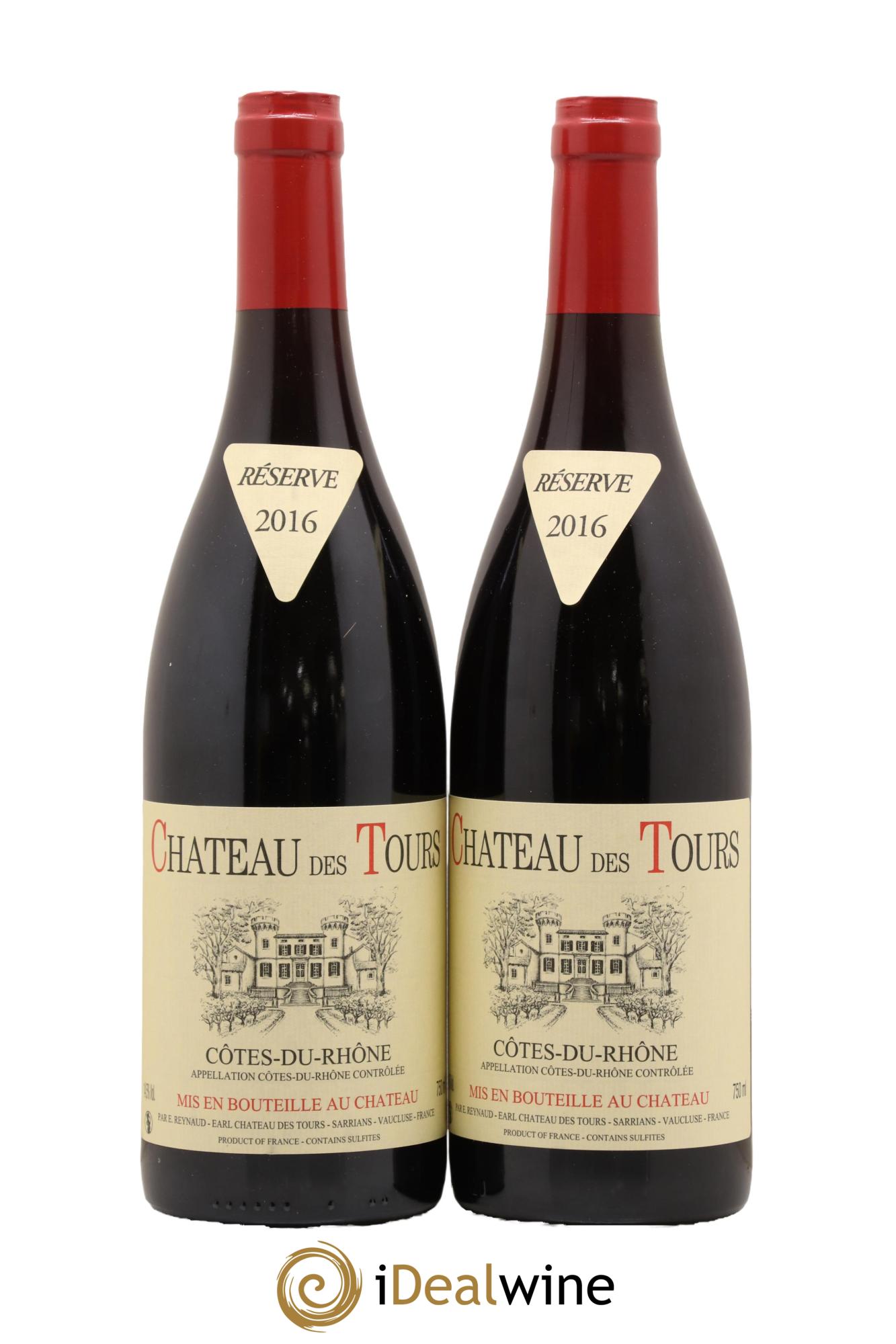Côtes-du-Rhône Château des Tours Emmanuel Reynaud 2016 - Lot de 2 bouteilles - 0