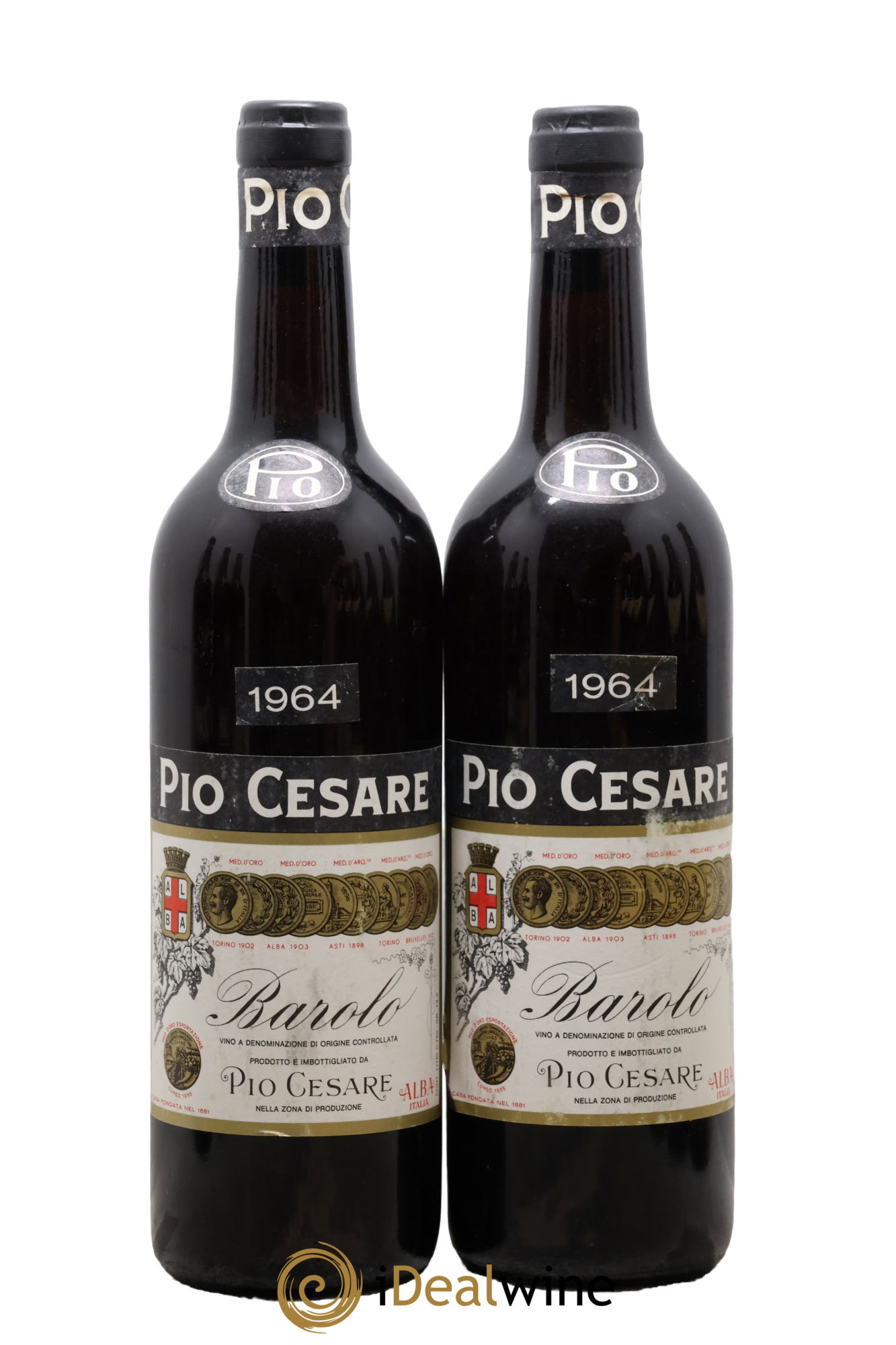Barolo DOCG Pio Cesare 1964 - Lote de 2 botellas - 0