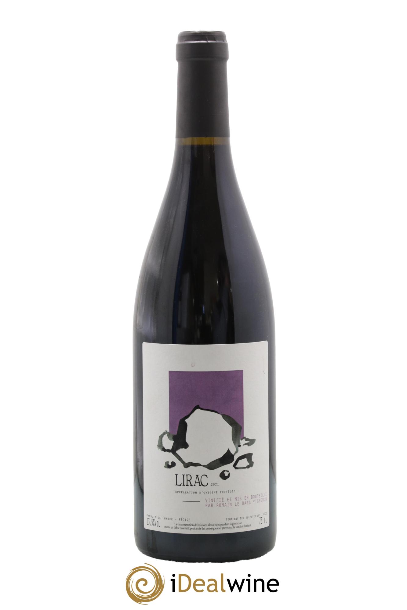 Lirac Romain Le Bars 2021 - Lot de 1 bouteille - 0