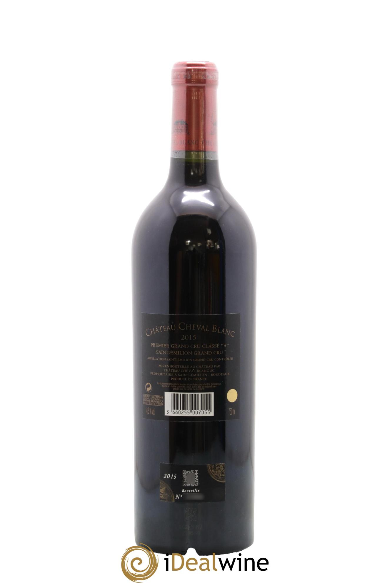 Château Cheval Blanc 1er Grand Cru Classé A 2015 - Lot de 1 bouteille - 1