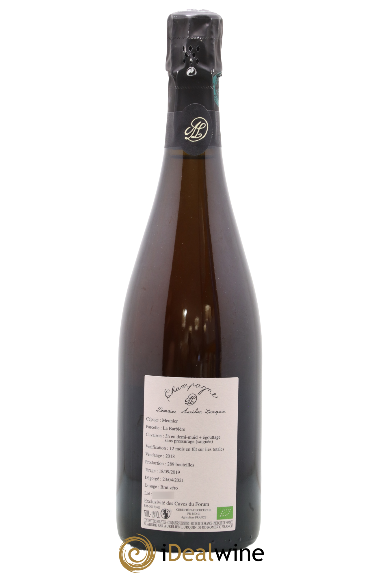 Saignée de Meunier La Barbière Aurélien Lurquin  2018 - Lot de 1 bouteille - 1