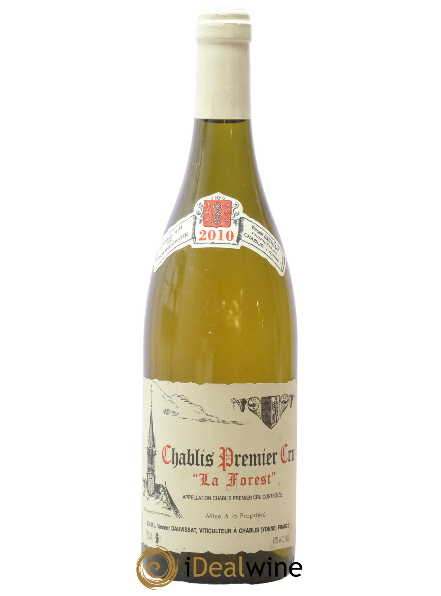Chablis 1er Cru La Forest Vincent Dauvissat (Domaine) 2010 - Lot de 1 bouteille - 0