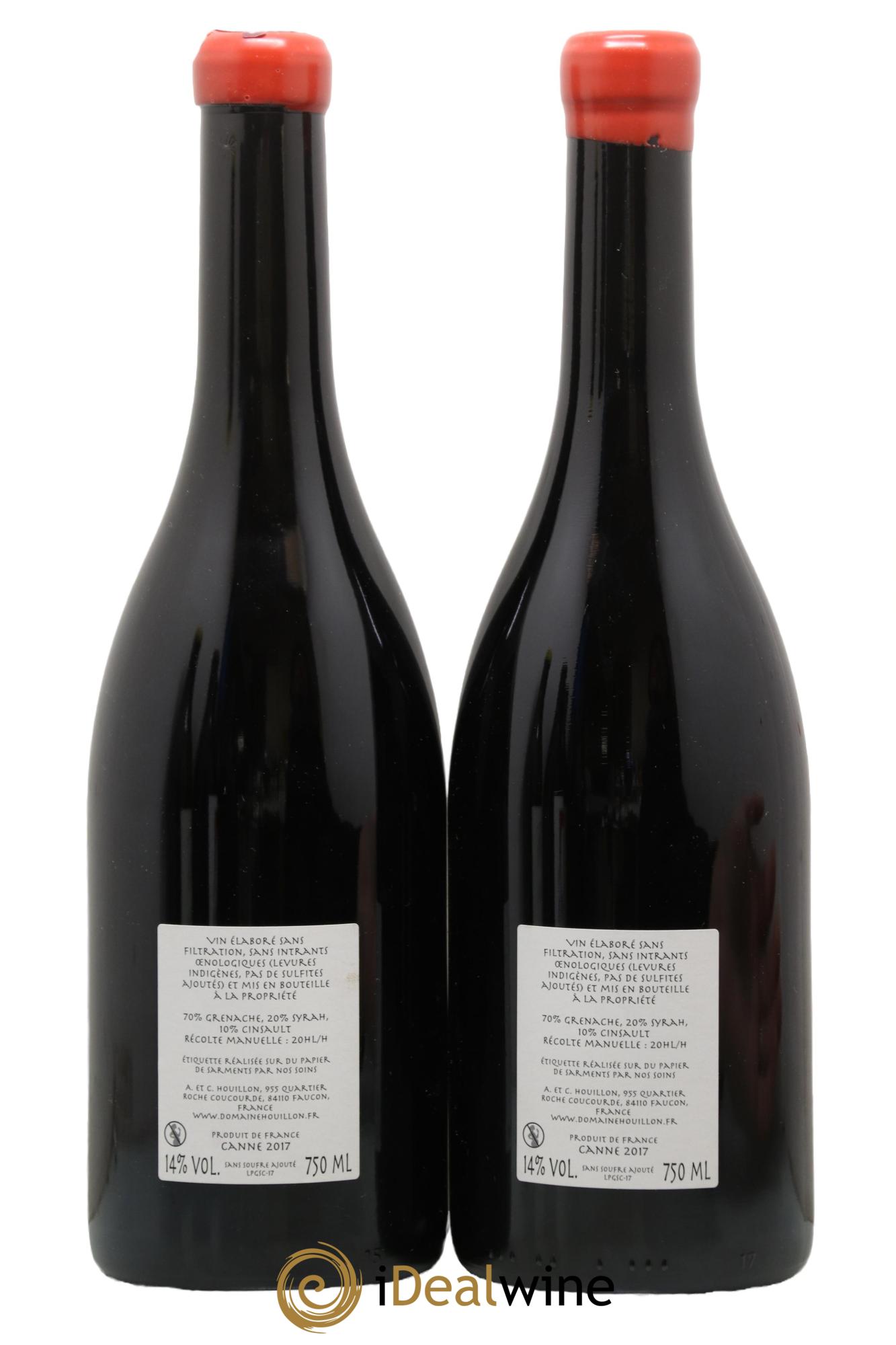 Côtes-du-Rhône Canne Aurélien et Charlotte Houillon 2017 - Lot of 2 bottles - 1