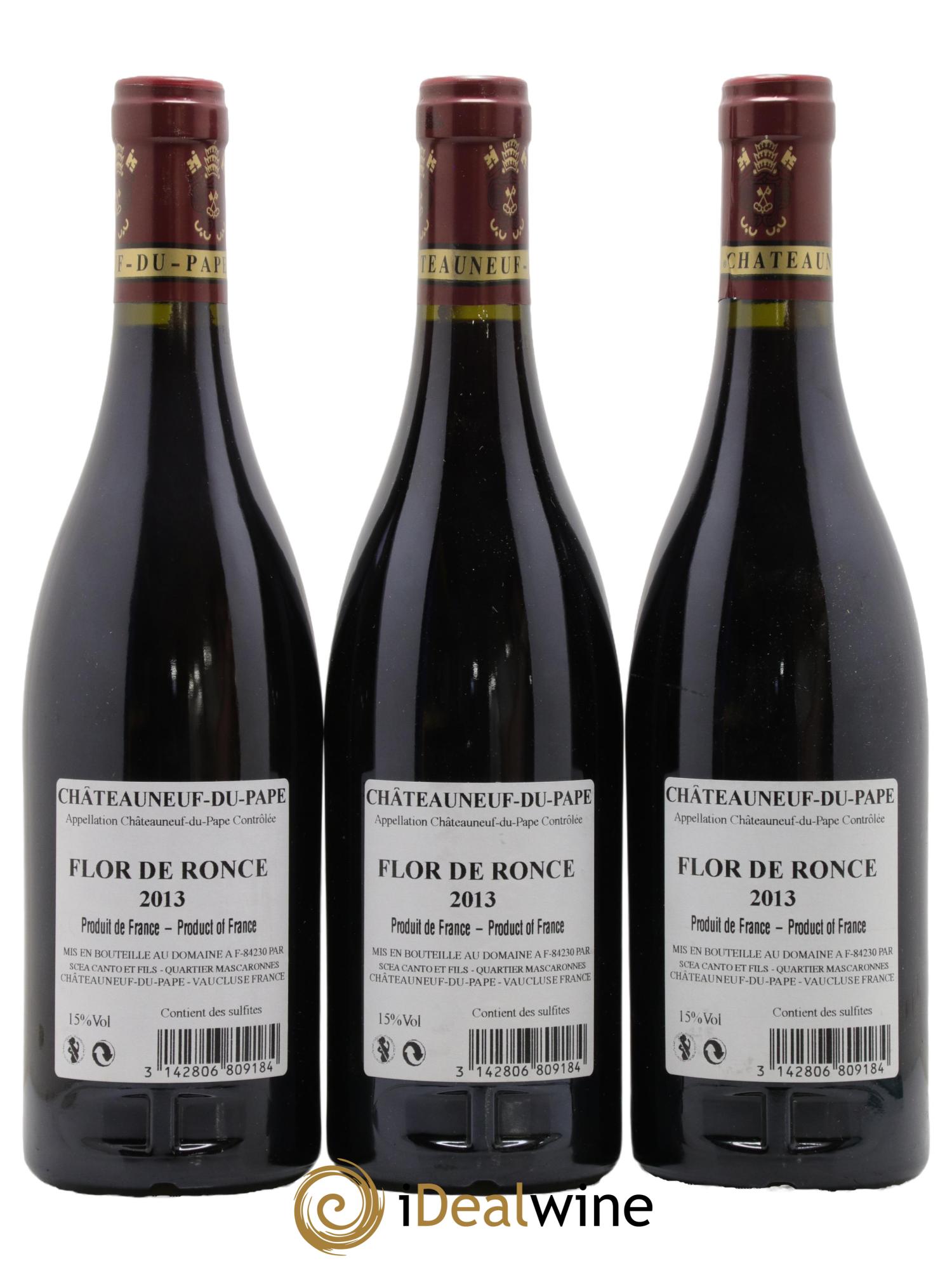 Châteauneuf-du-Pape Flor de Ronce Domaine de la Roncière 2013 - Lot of 3 bottles - 1