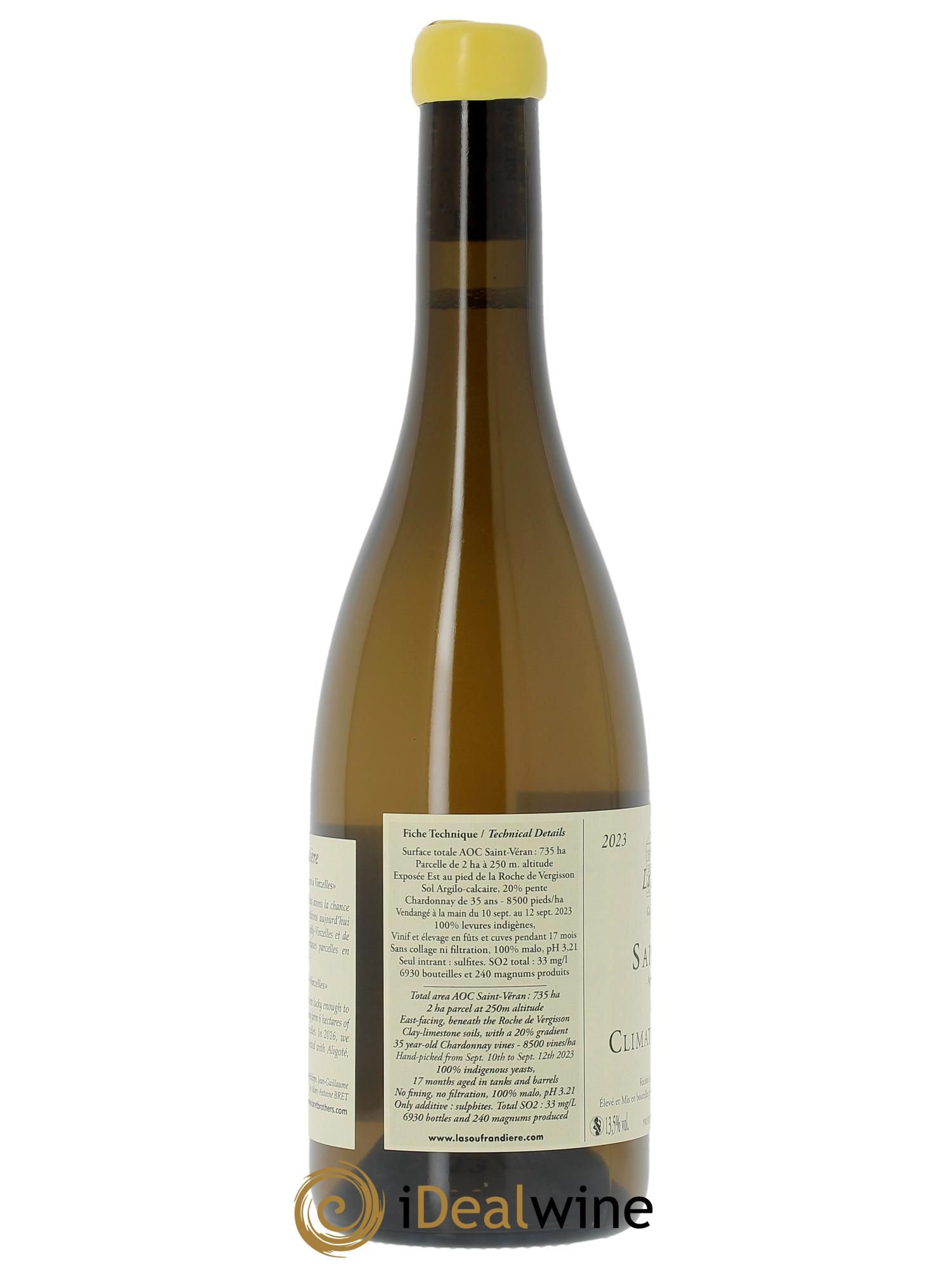 Saint-Véran La Bonnode Cuvée Zen La Soufrandière - Bret Brothers 2023 - Lotto di 1 bottiglia - 1