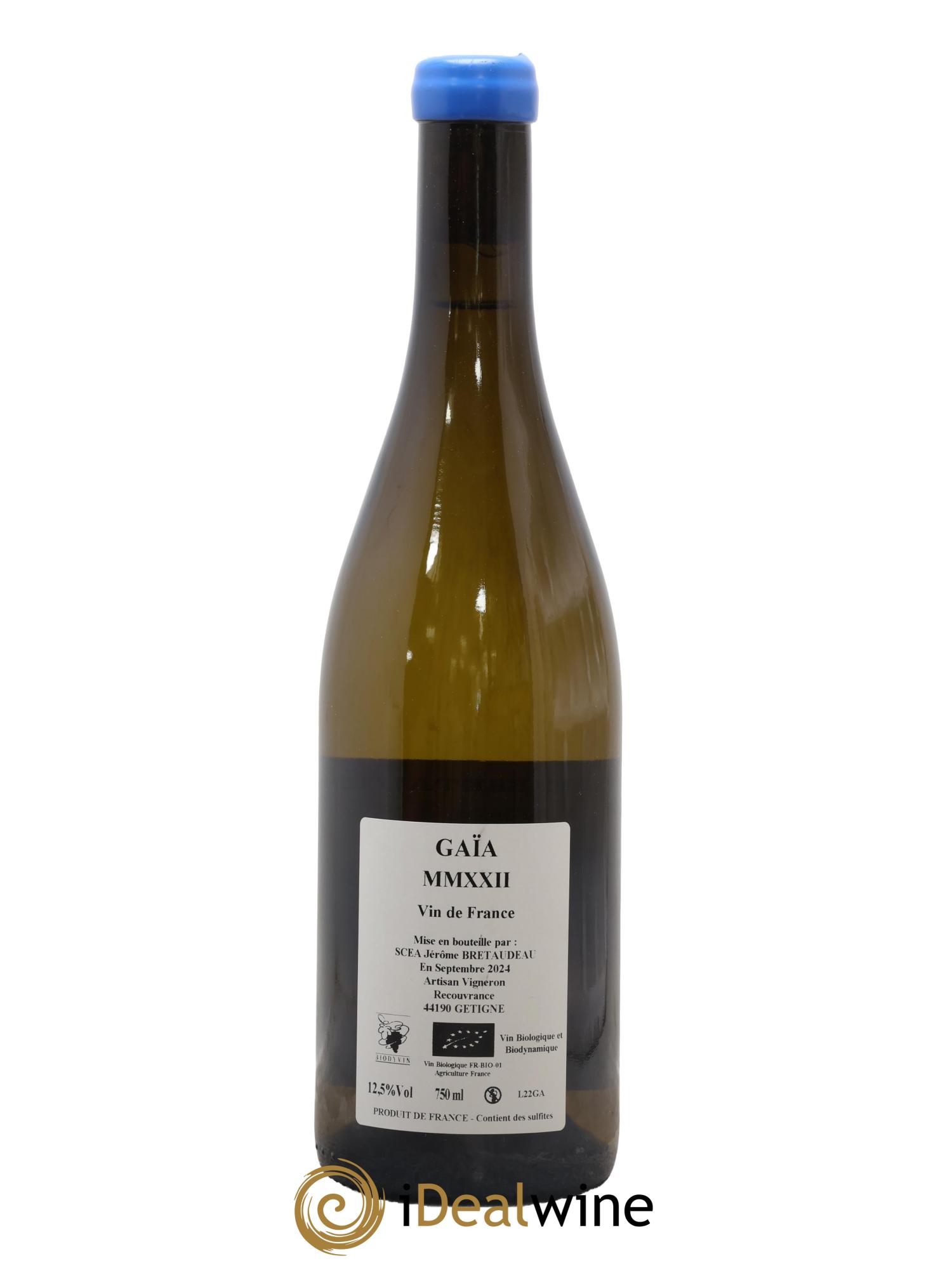 Vin de France Gaïa Jérôme Bretaudeau - Domaine de Bellevue 2022 - Lot of 1 bottle - 1
