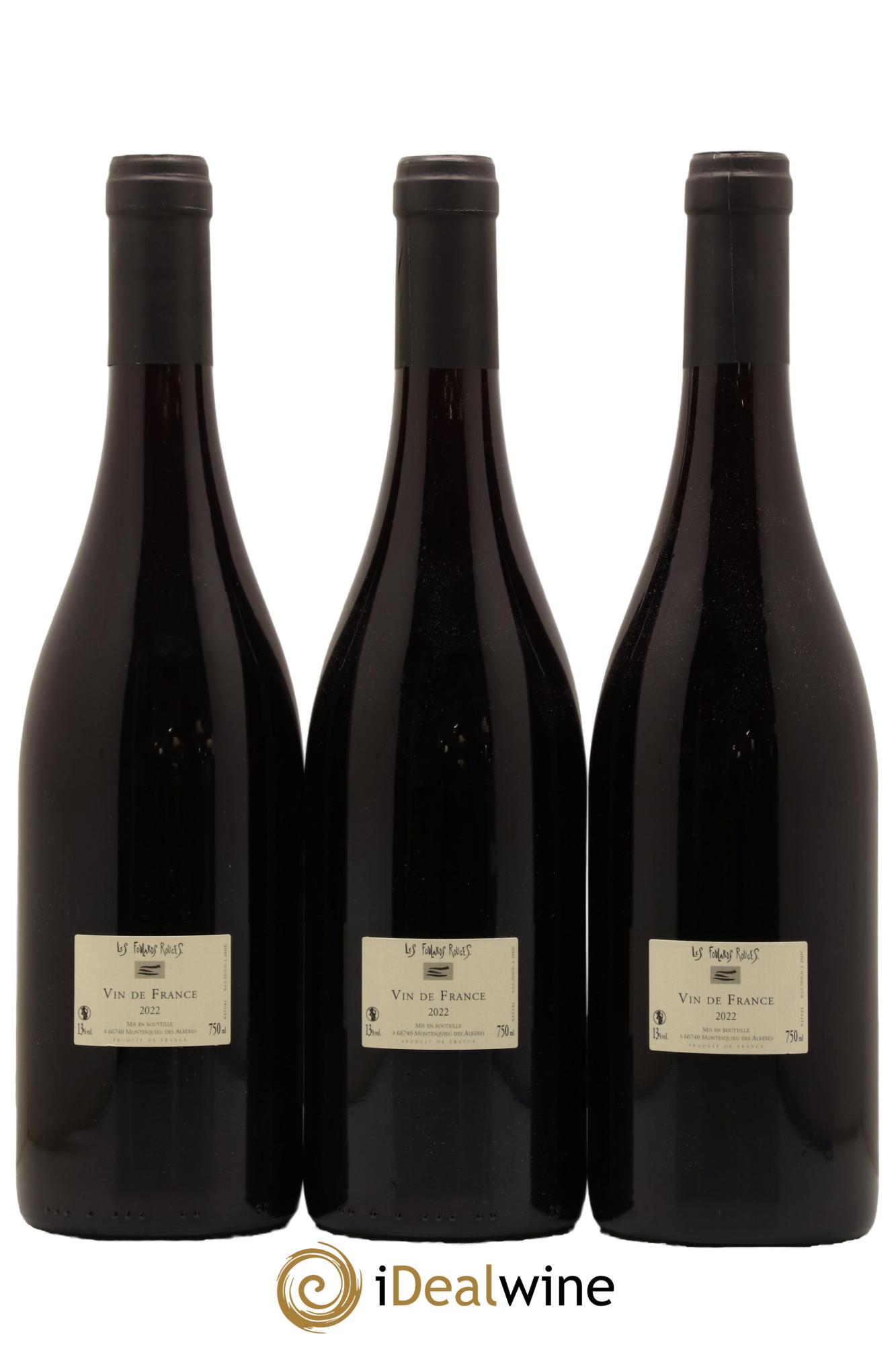 Vin de France La Soif du Mal Les Foulards Rouges 2022 - Lotto di 3 bottiglie - 1