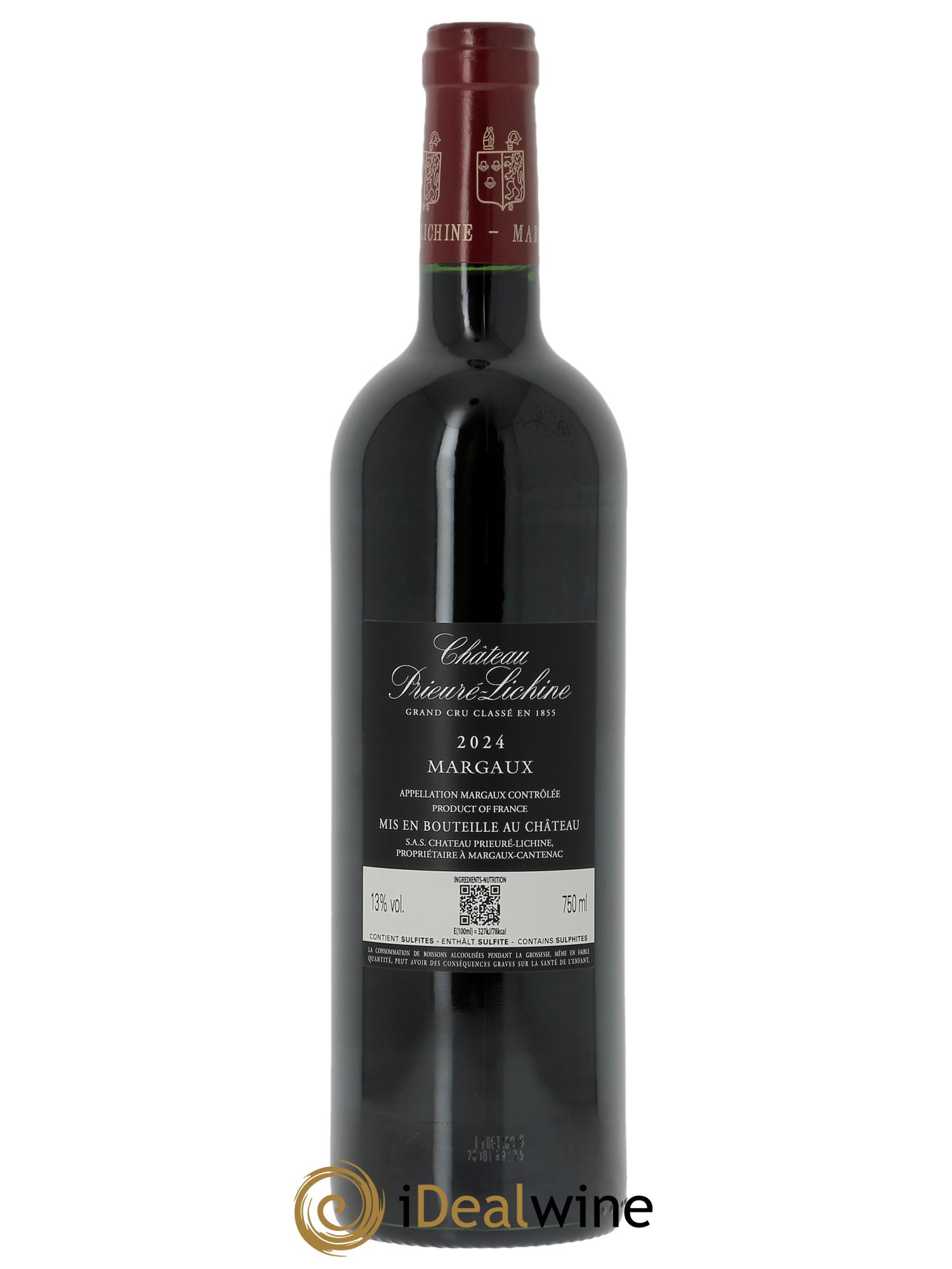 Château Prieuré Lichine 4ème Grand Cru Classé (CBO à partir de 6 bts) 2024 - Lote de 1 botella - 1